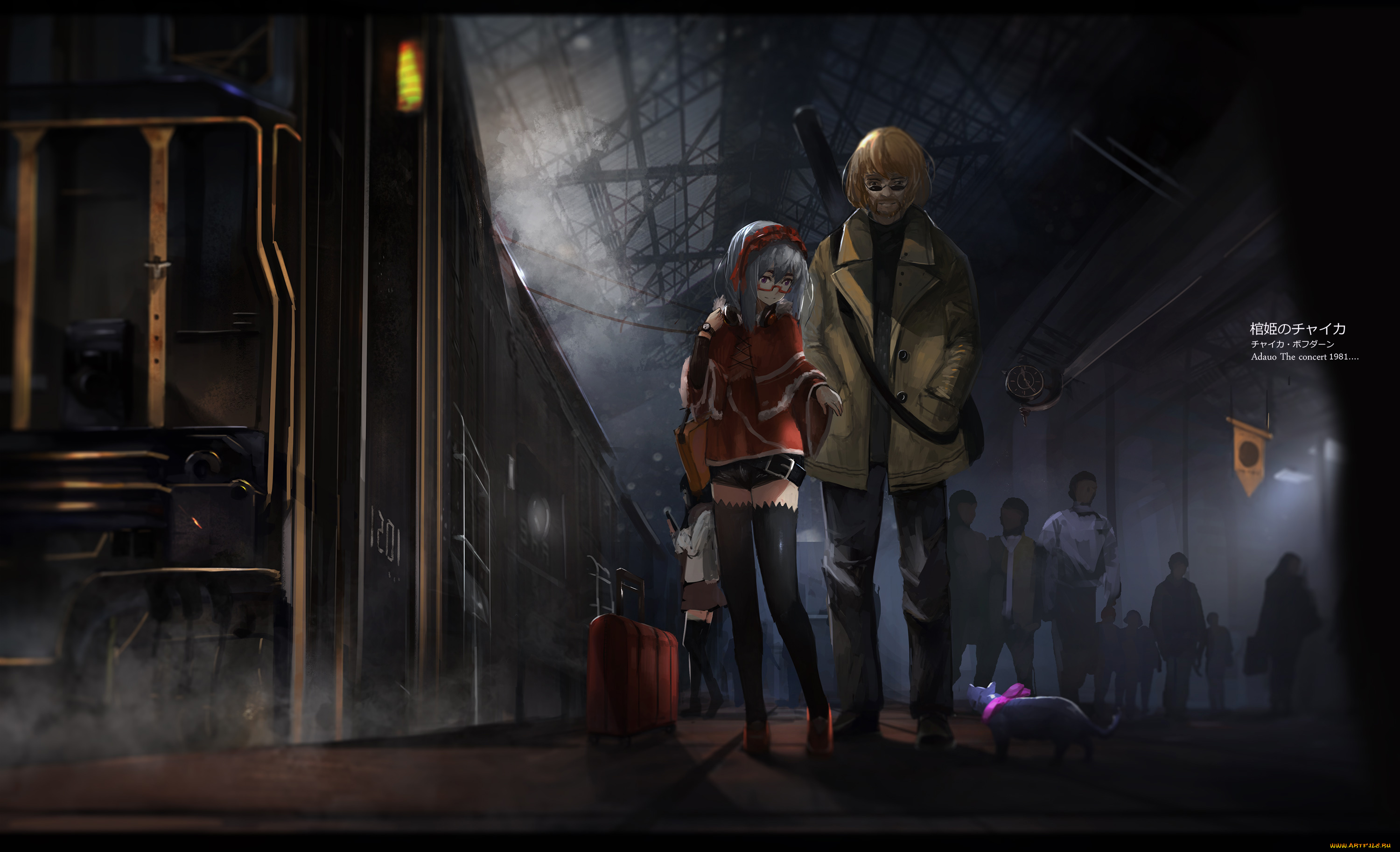 аниме, hitsugi, no, chaika, двое