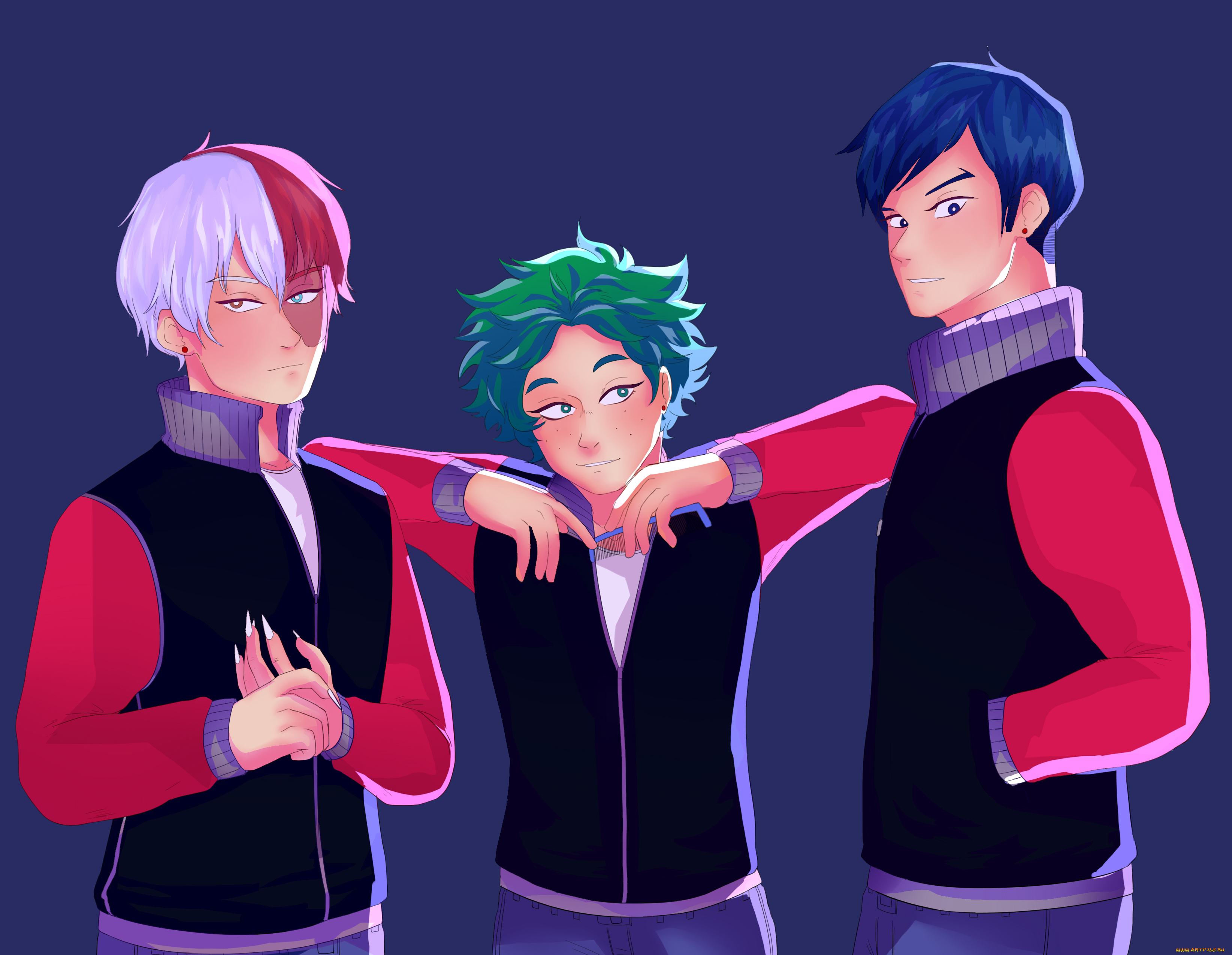 аниме, boku, no, hero, academia, парни