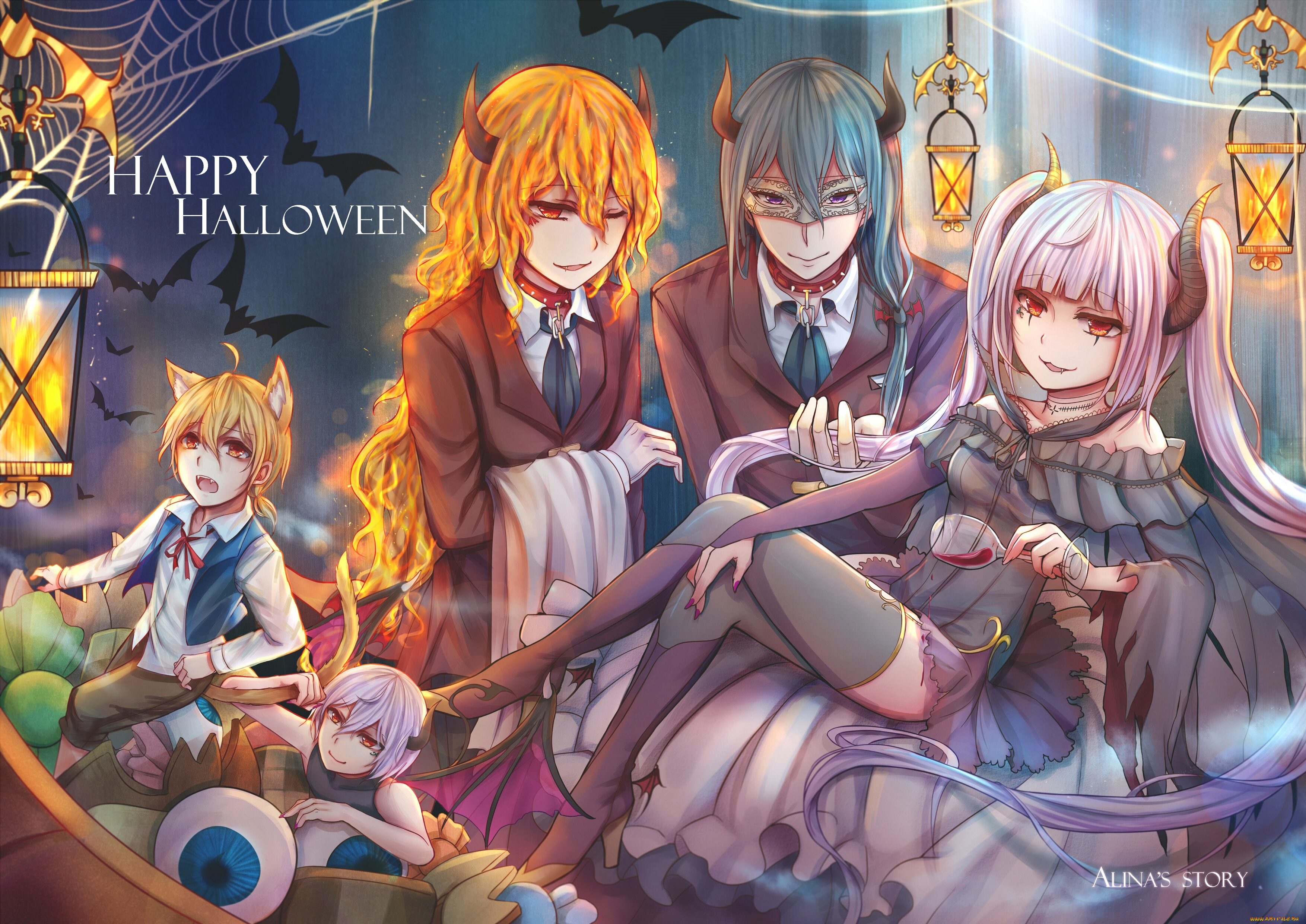 аниме, магия, , колдовство, , halloween, хеллоуин