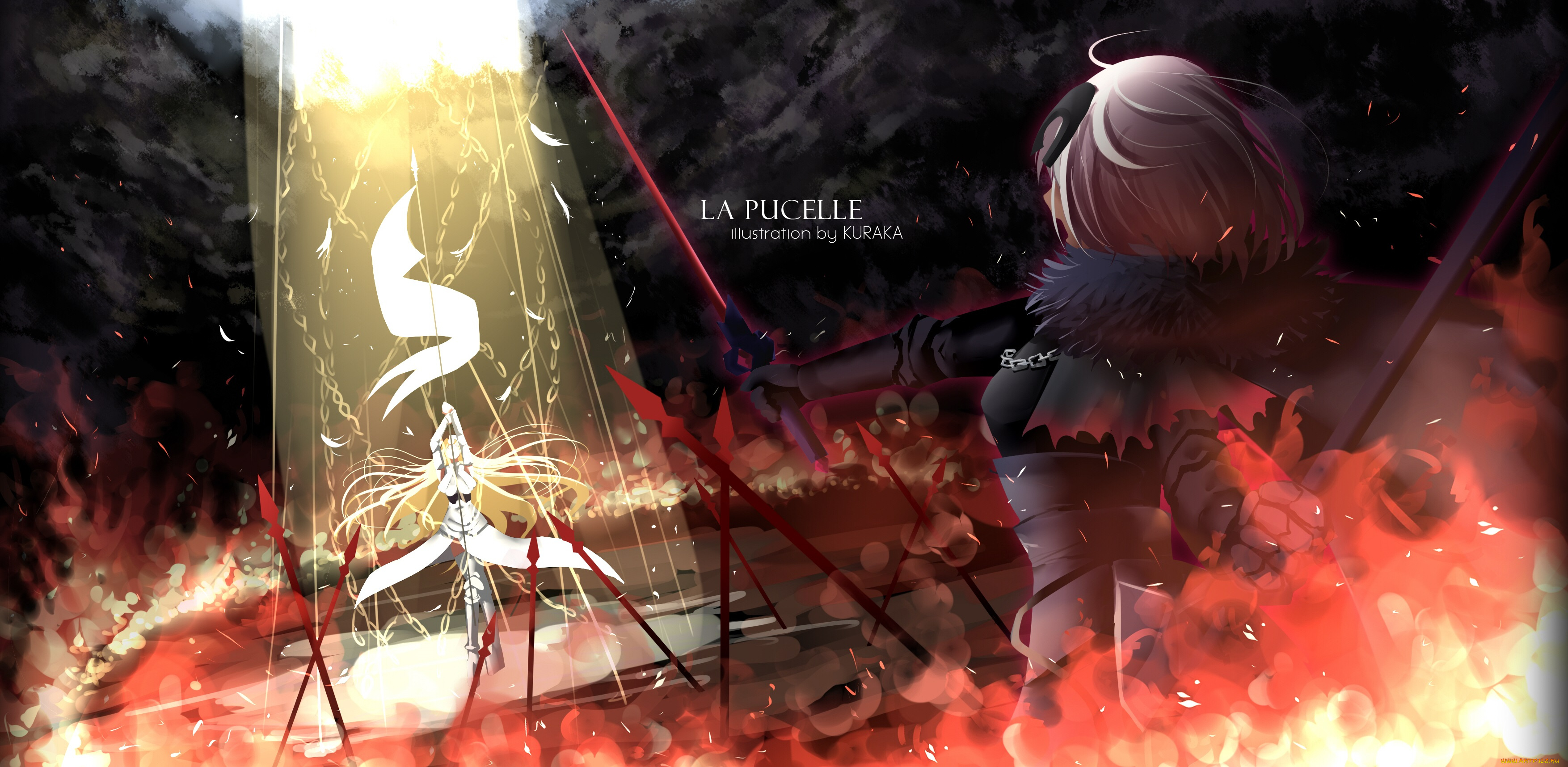 аниме, fate, stay, night, девушки