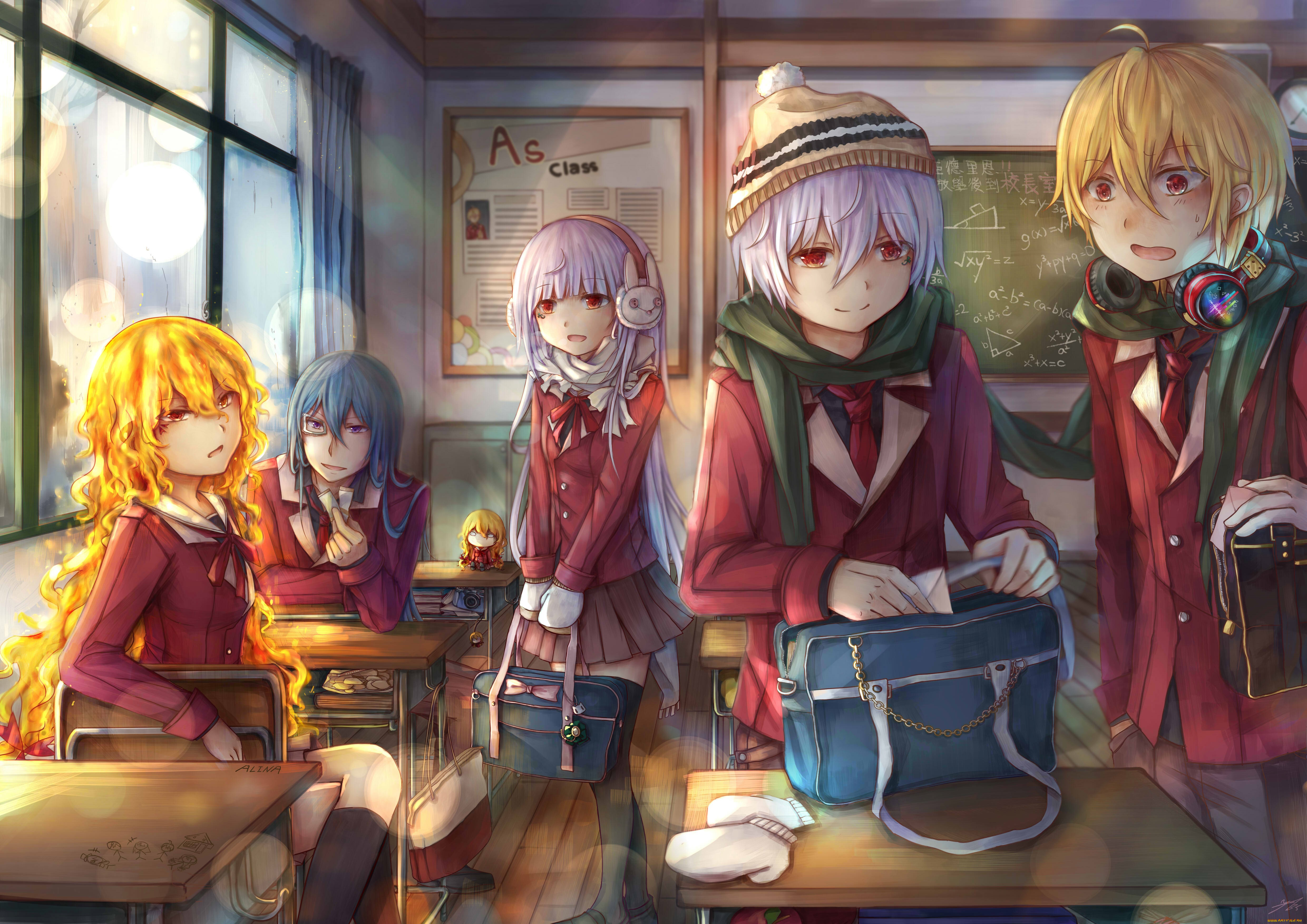 аниме, unknown, , другое, , школа