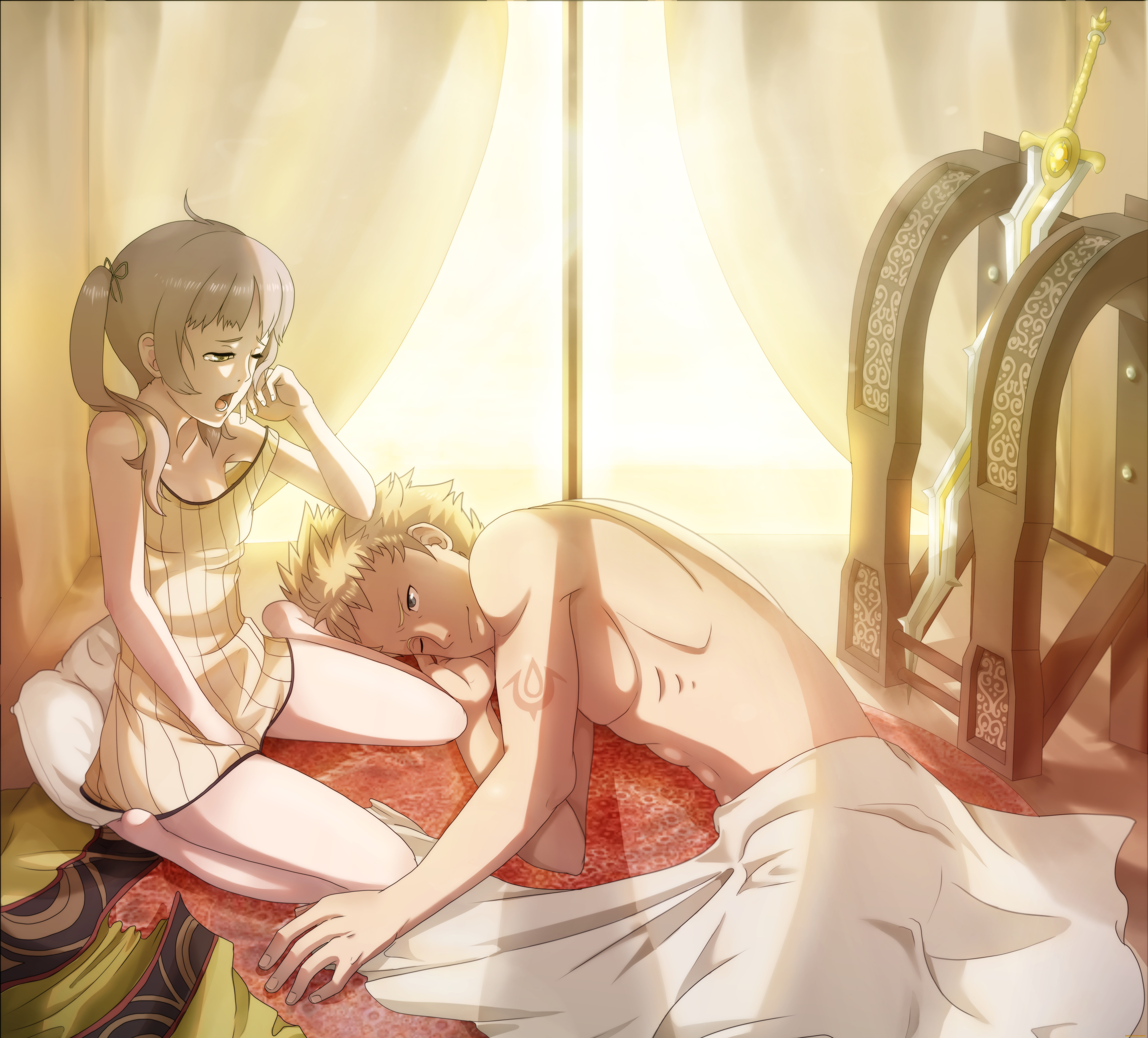 аниме, fire, emblem, двое