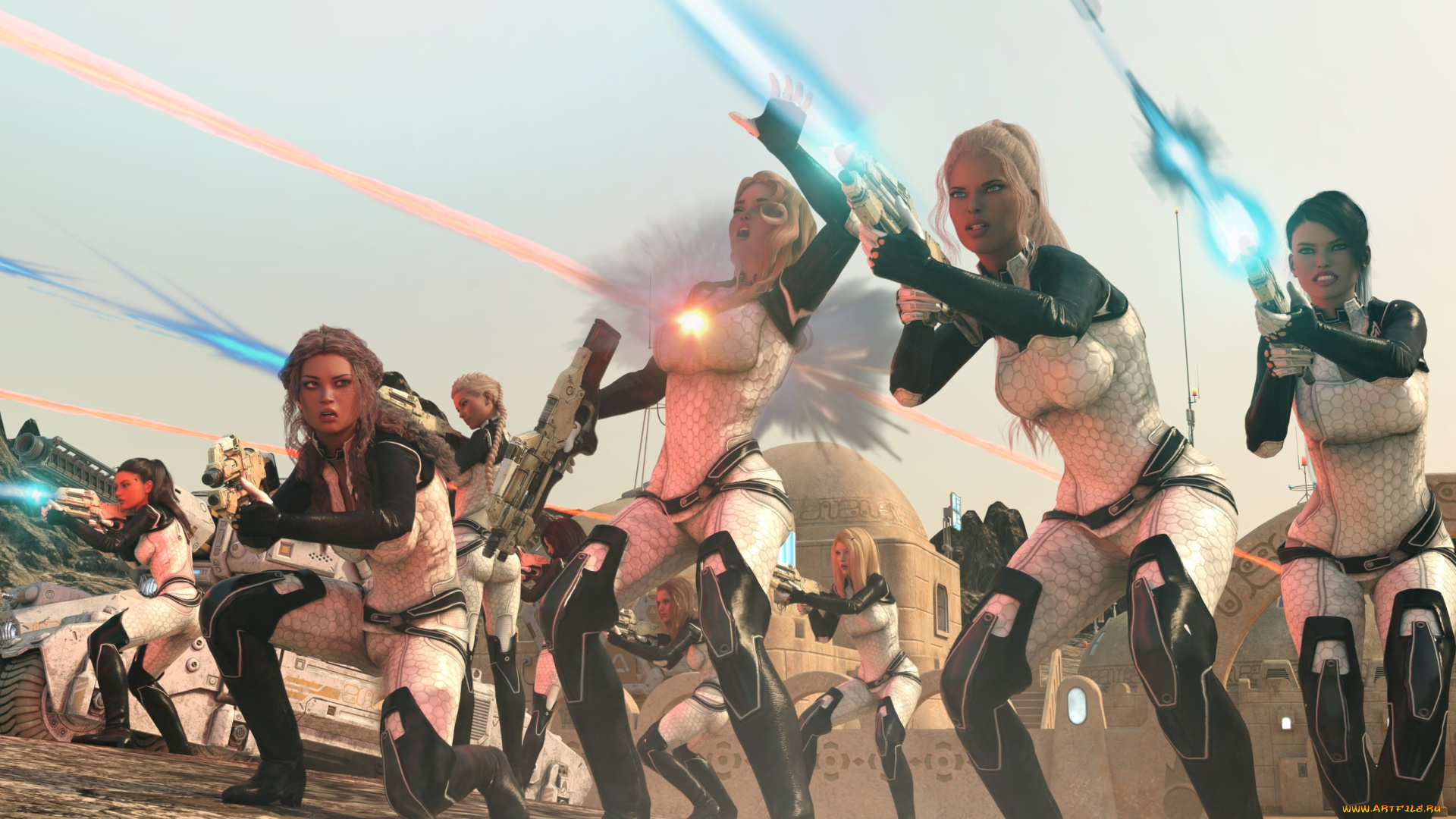 3д, графика, фантазия, , fantasy, фон, взгляд, девушки