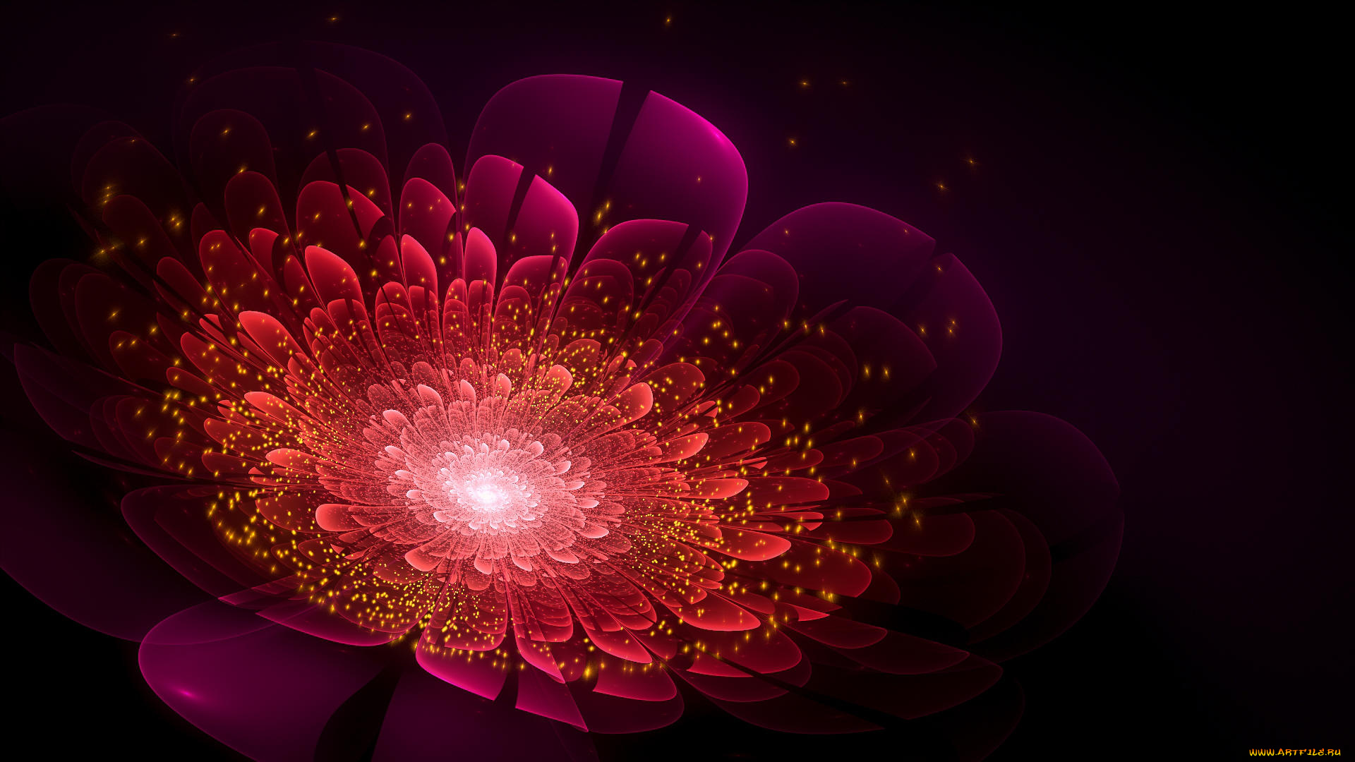 3д, графика, шары, , balls, фон, лепестки