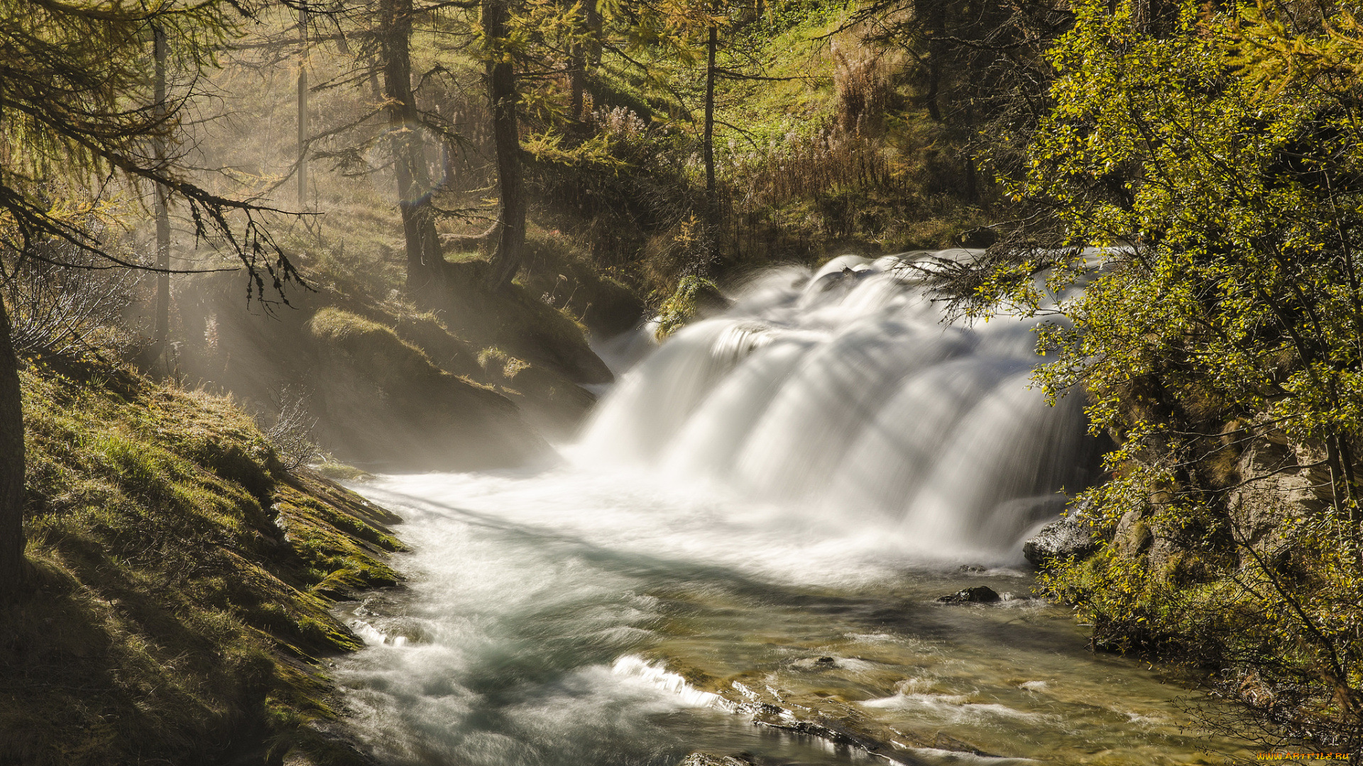 природа, водопады, простор