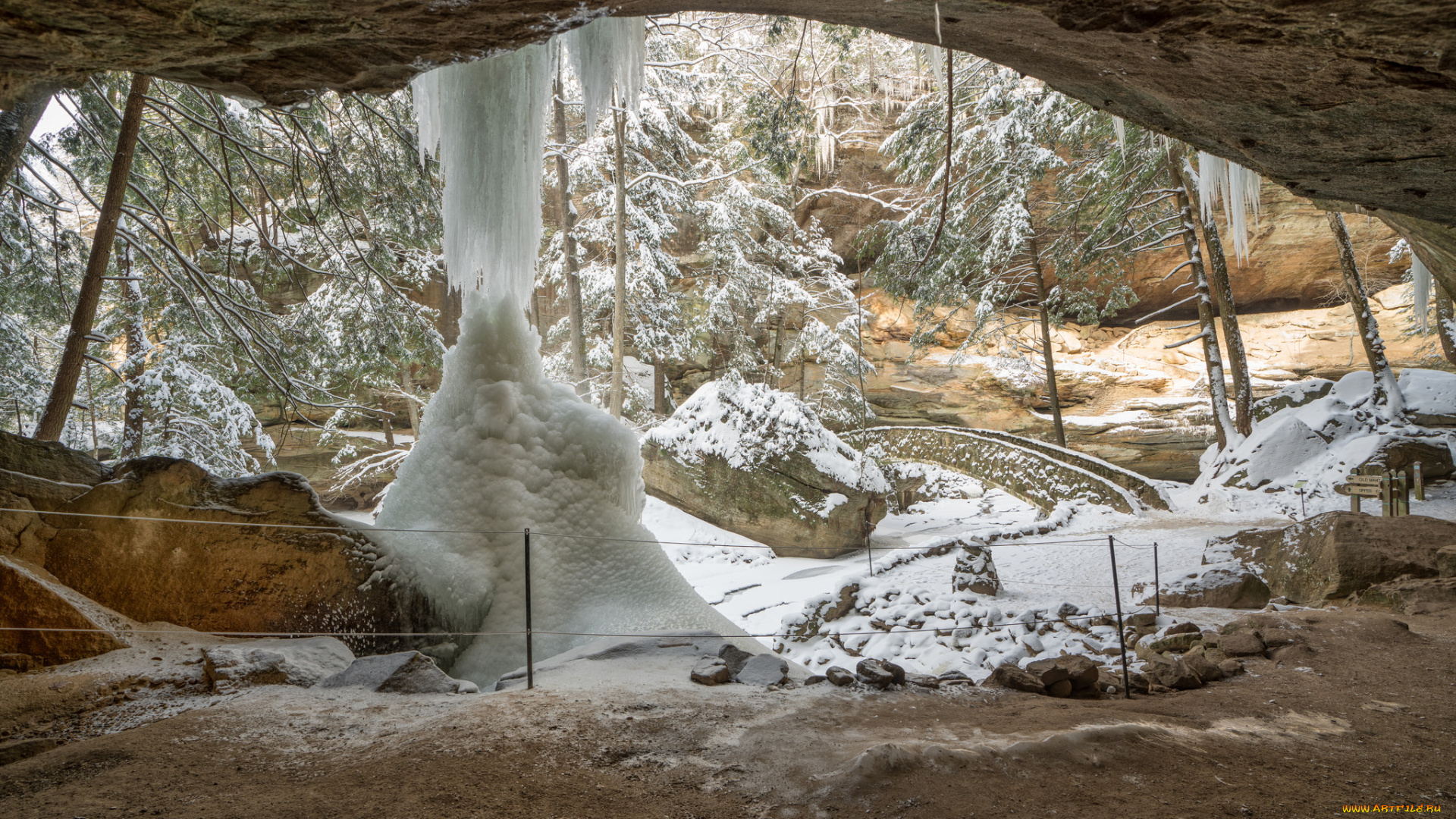 природа, зима, простор