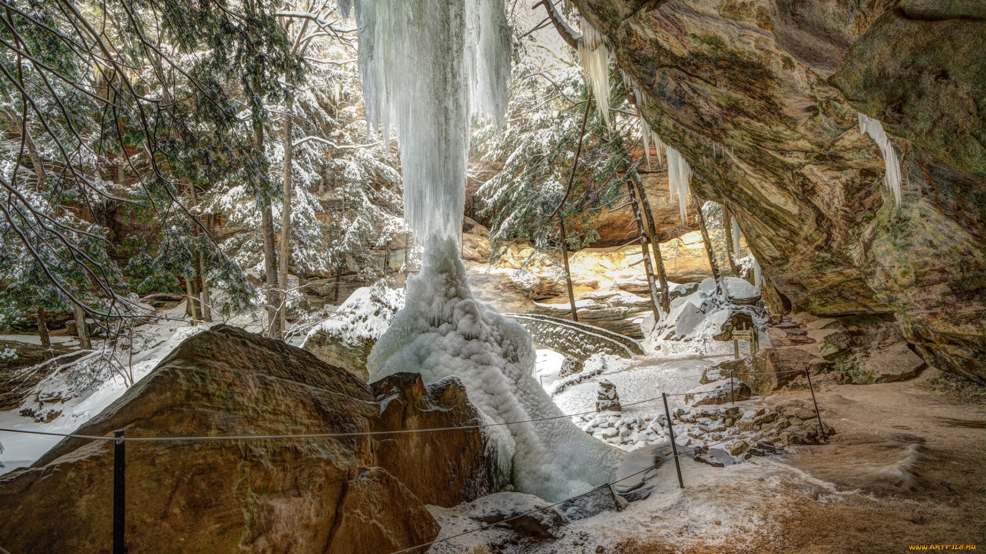 природа, зима, простор