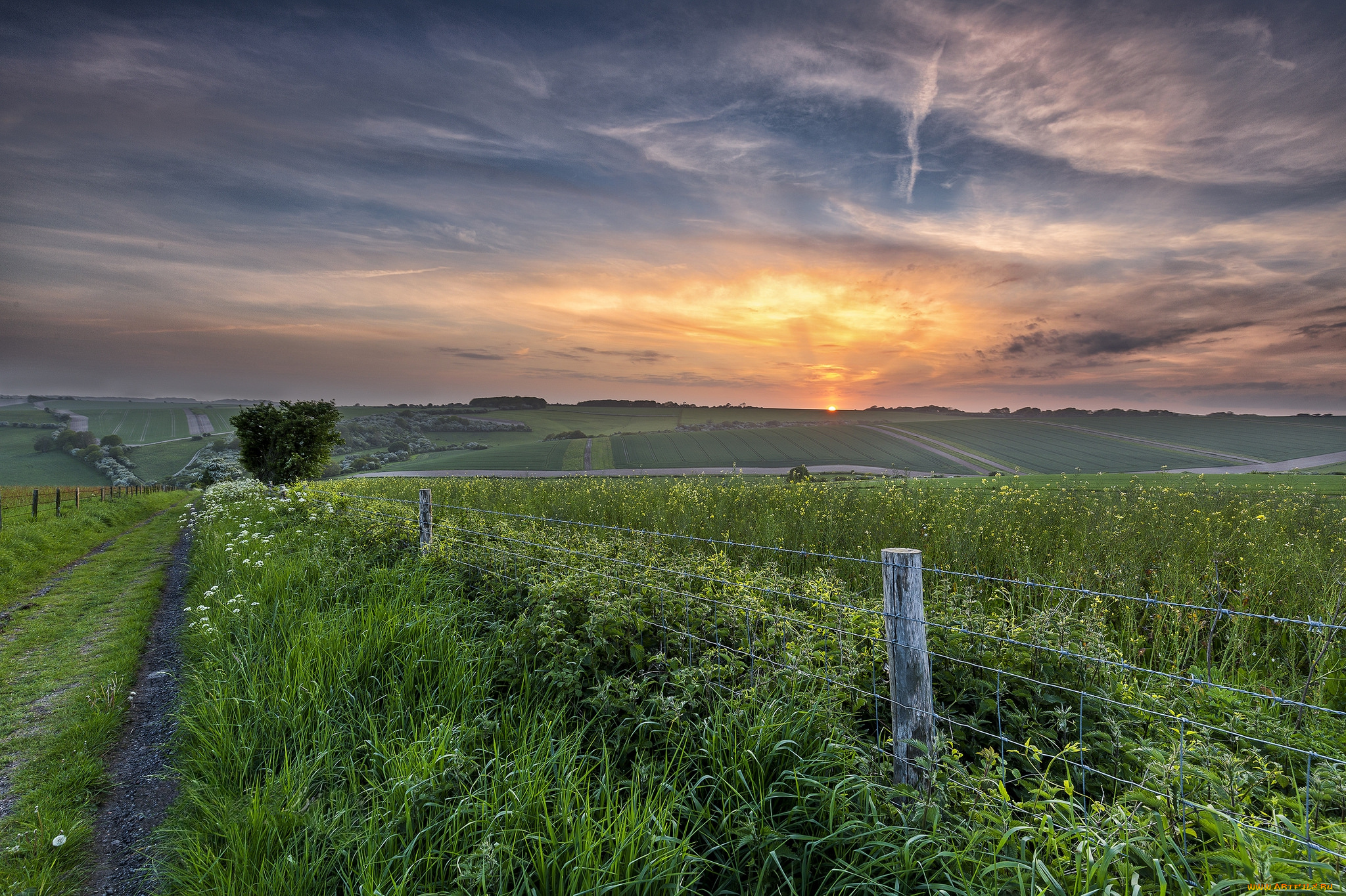 природа, восходы, закаты, простор