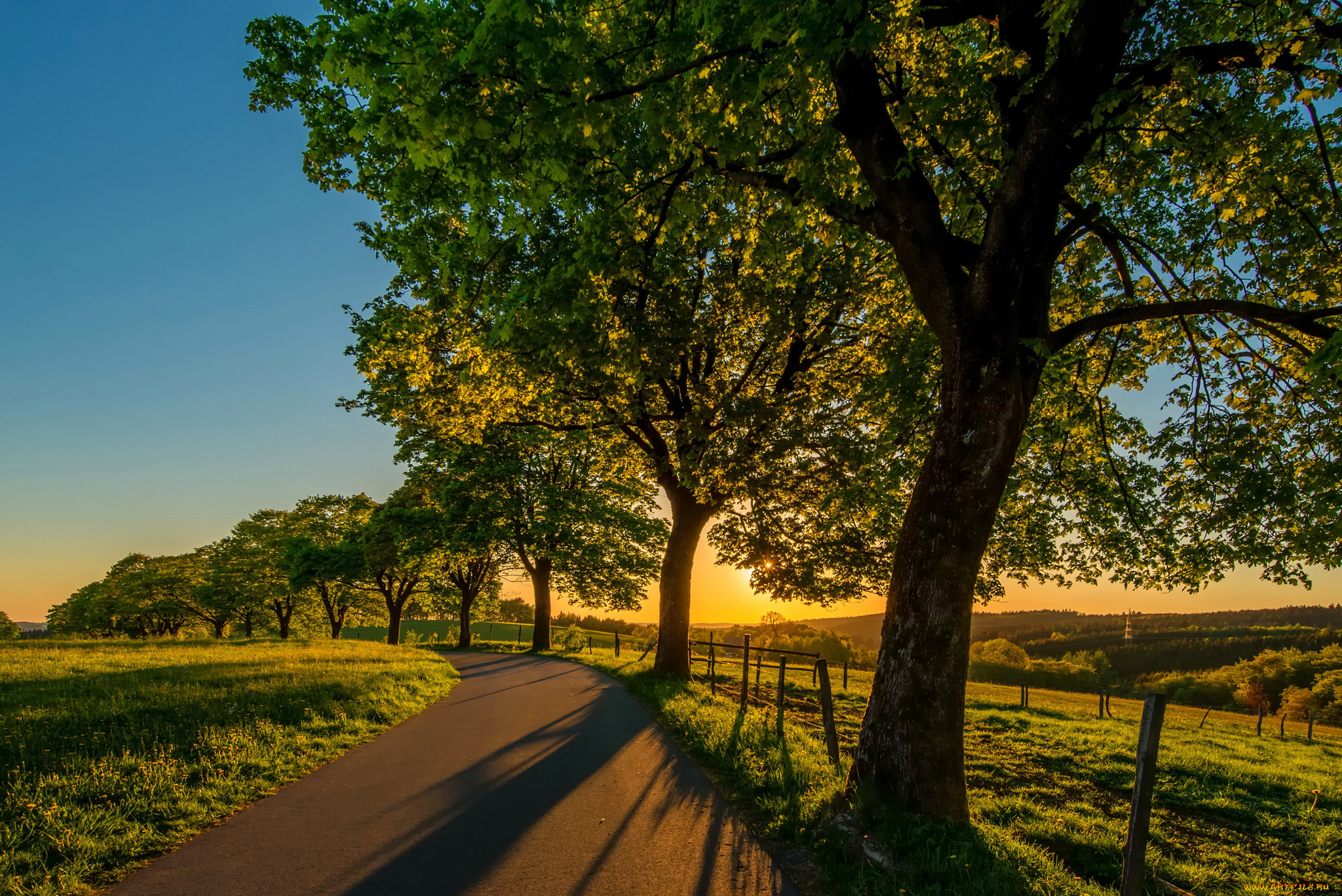 природа, дороги, простор