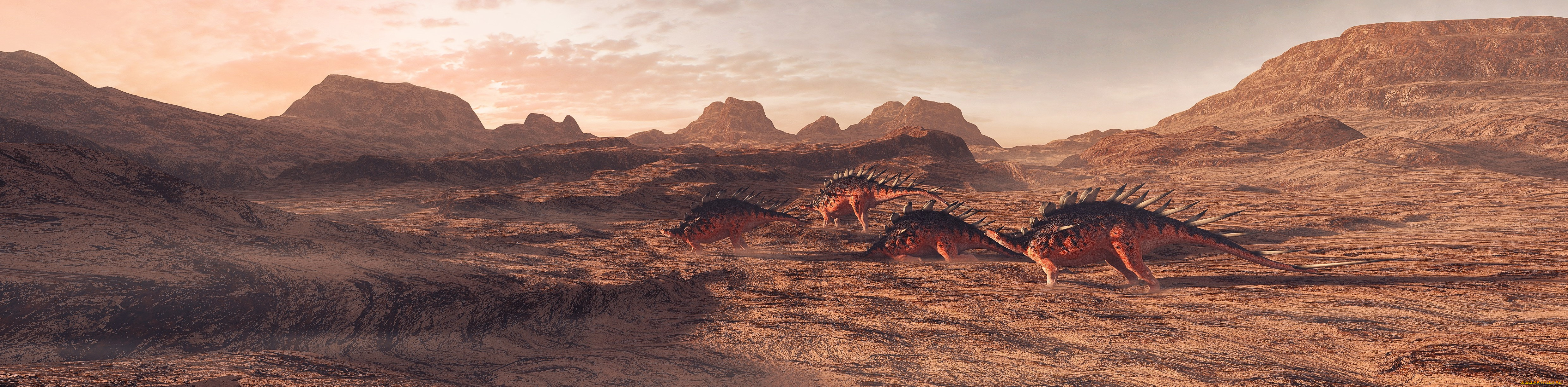 3д, графика, животные, , animals, природа, динозавры