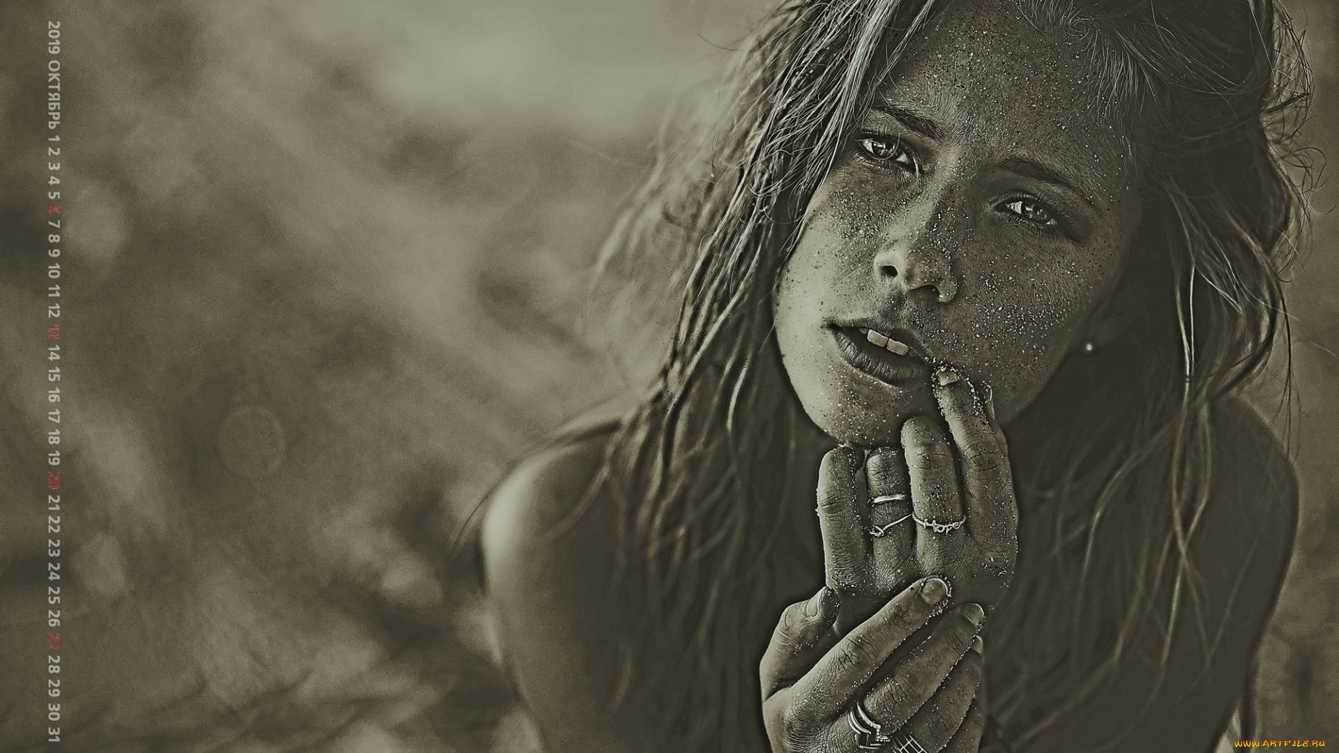 календари, компьютерный, дизайн, девушка, взгляд, украшение, лицо, кольцо, руки, женщина, calendar, 2019