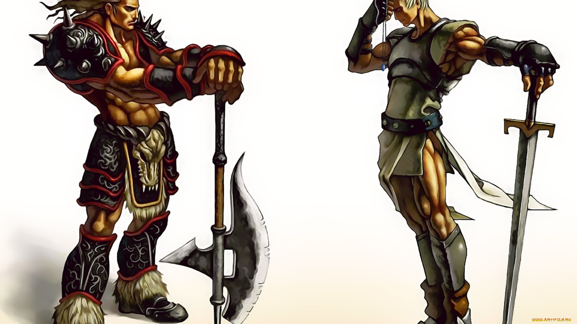 календари, видеоигры, 2019, calendar, двое, оружие, воин, мужчина