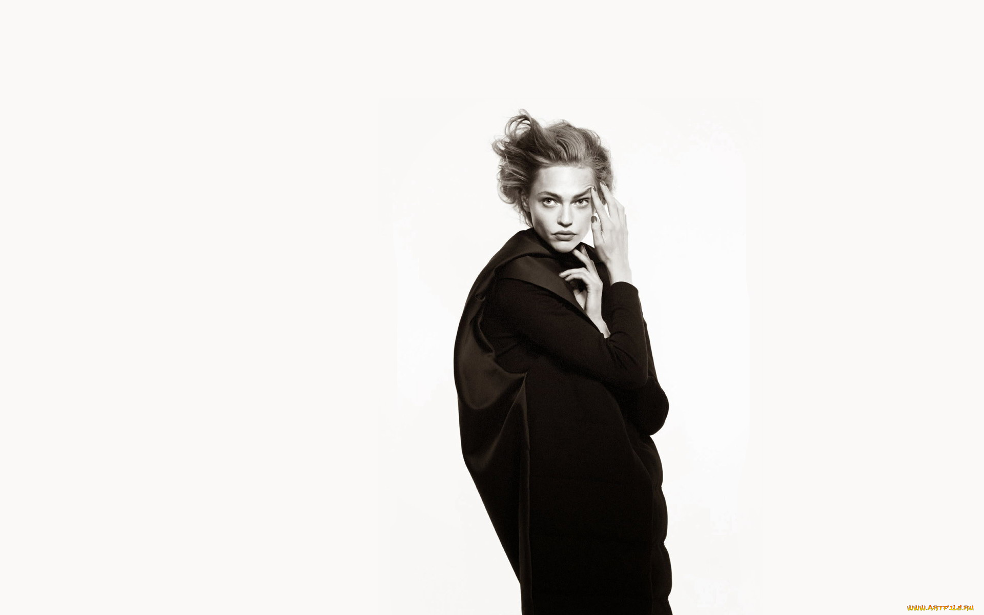 девушки, саша, пивоварова, модель, черно-белая, наряд