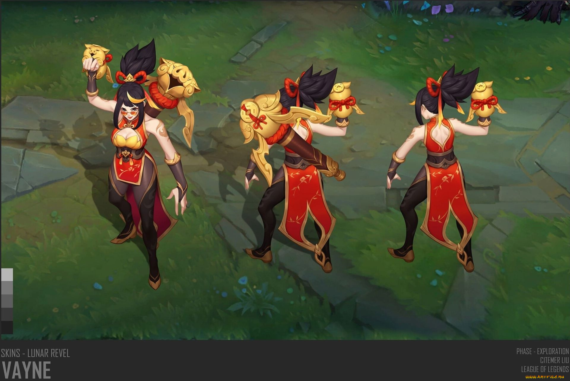 видео, игры, league, of, legends, vayne