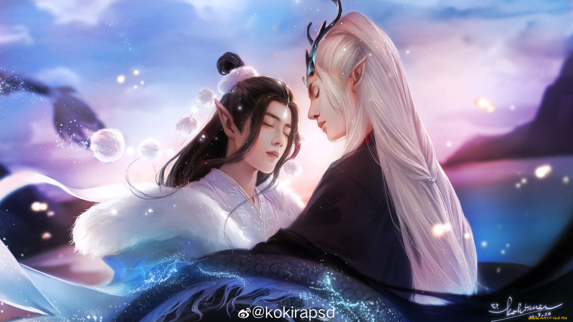 фэнтези, существа, вэй, усянь, лань, ванцзи, драконы