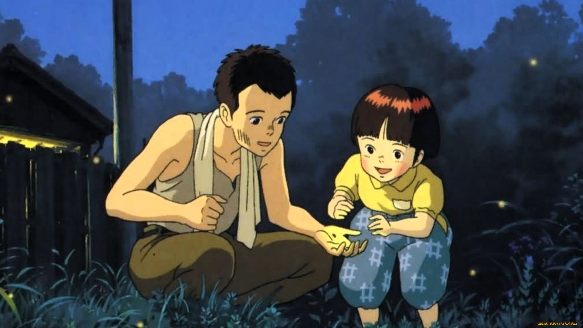 hotaru, no, haka, аниме, unknown, , другое, , парень, ребенок