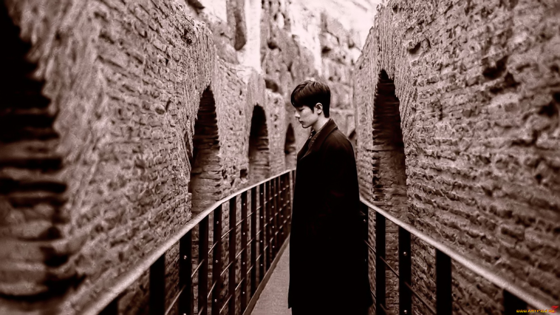 мужчины, xiao, zhan, актер, пальто, колизей