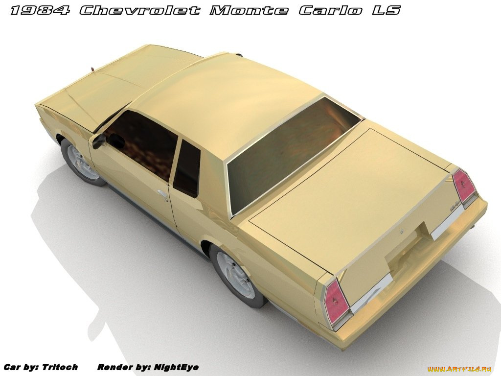 chevrolet, monte, carlo, ls, 1984, автомобили, 3д
