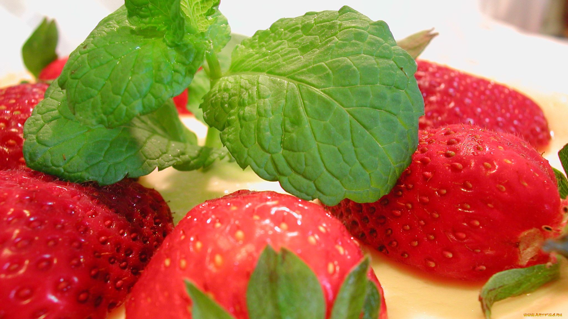 еда, клубника, земляника