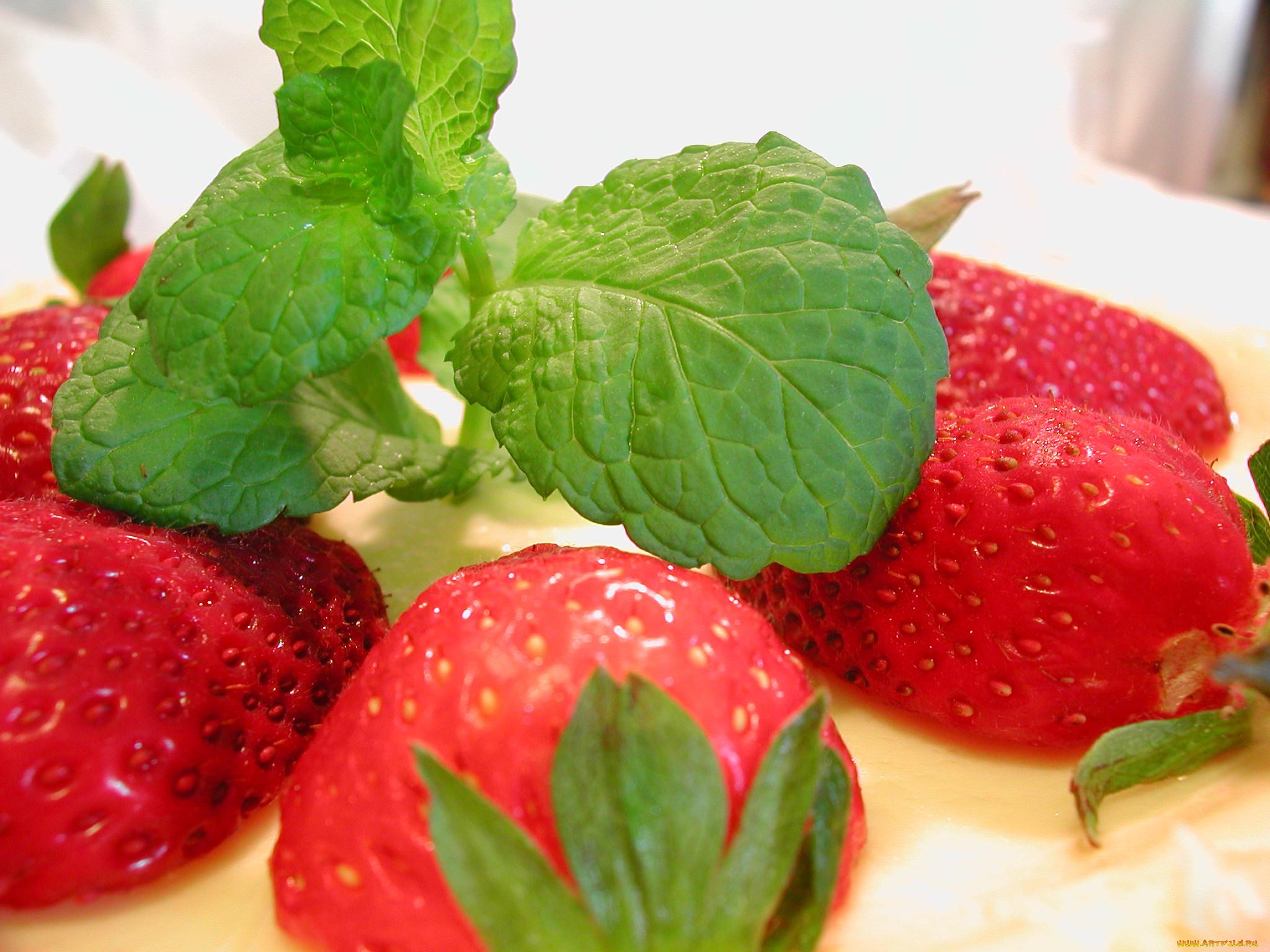 еда, клубника, земляника