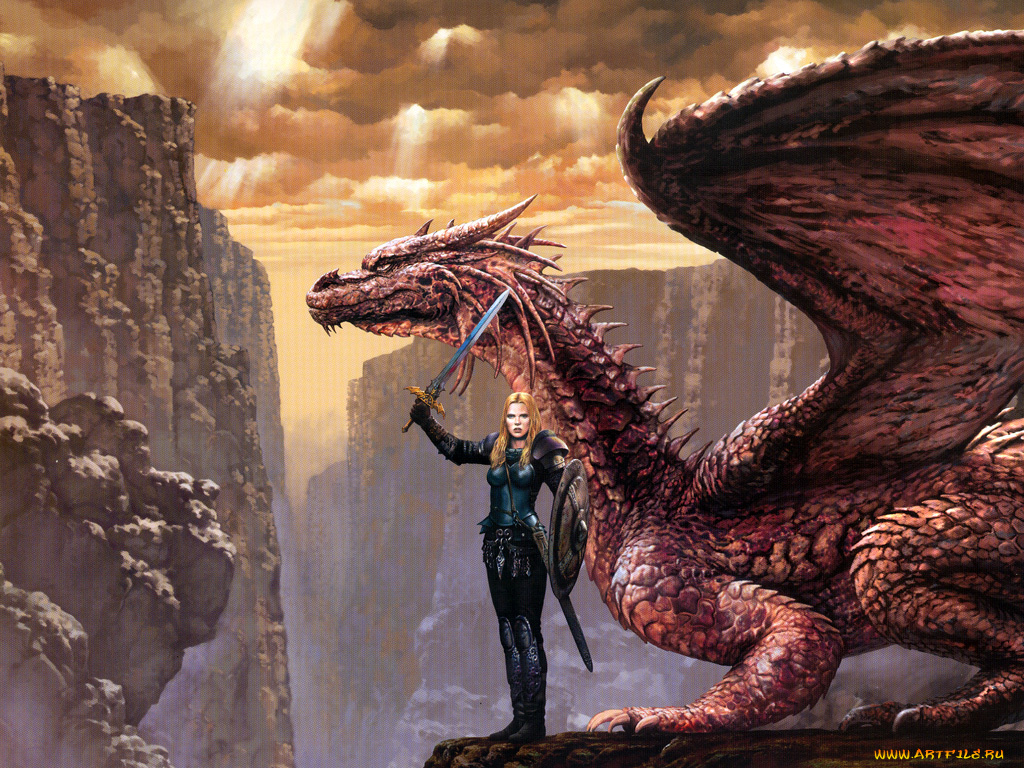 фэнтези, драконы