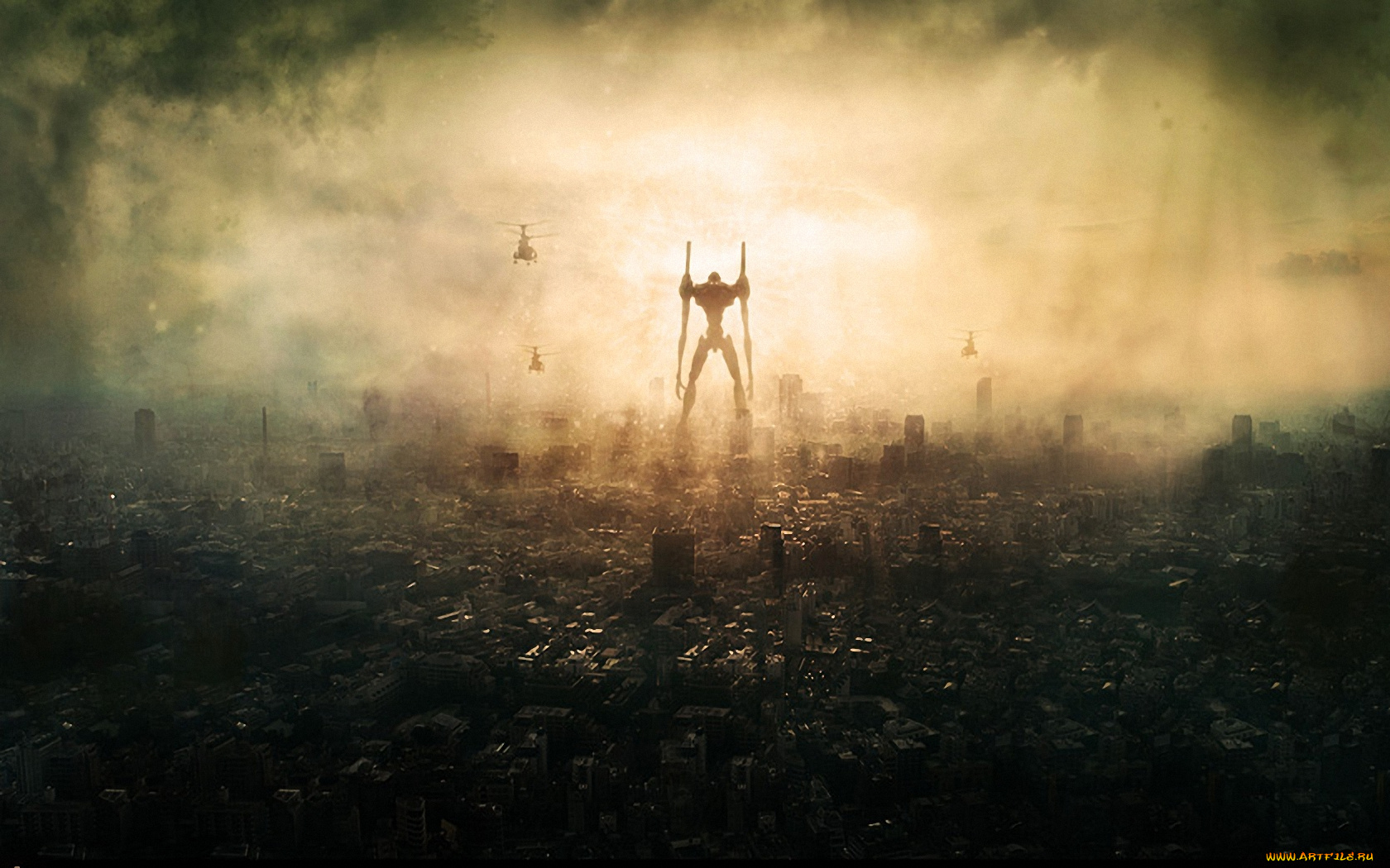 аниме, evangelion, меха, eva