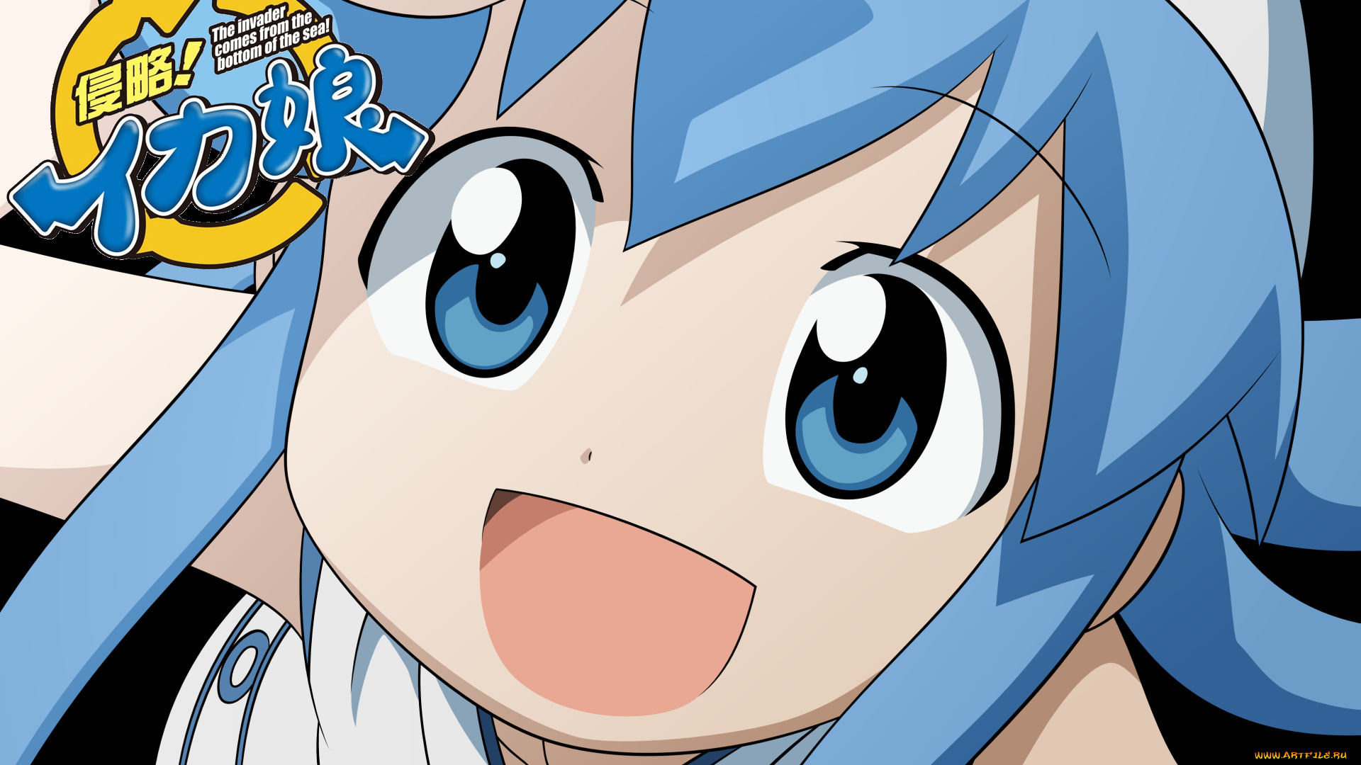 аниме, shinryaku, ika, musume