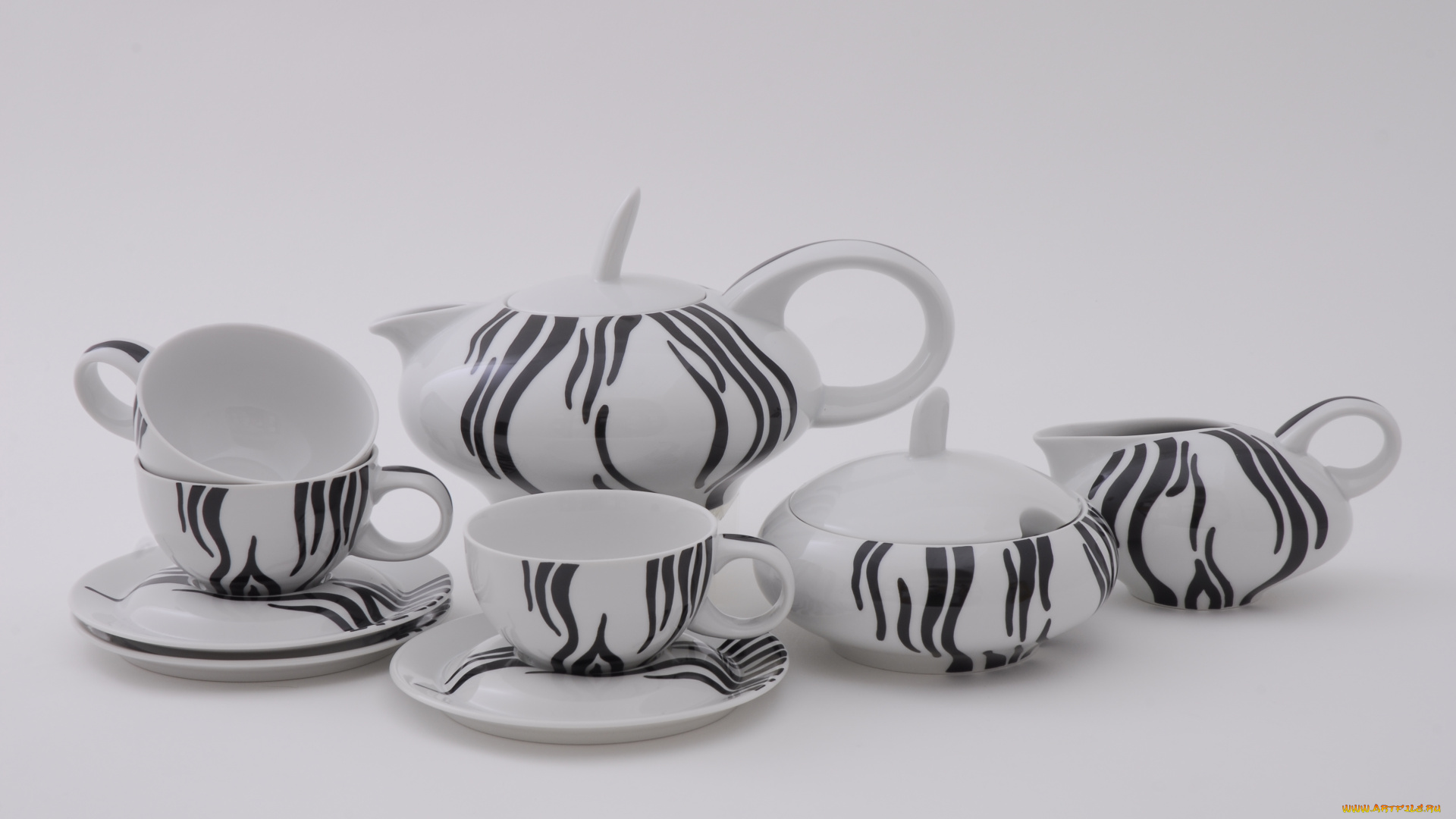 разное, посуда, столовые, приборы, кухонная, утварь, Чайник, чашки, тарелочки, фарфор