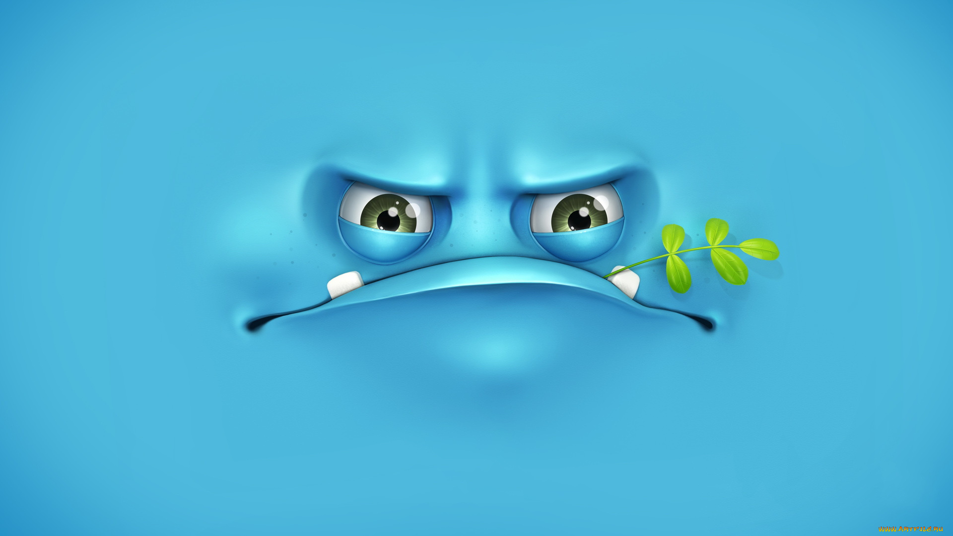 векторная, графика, рот, глаза