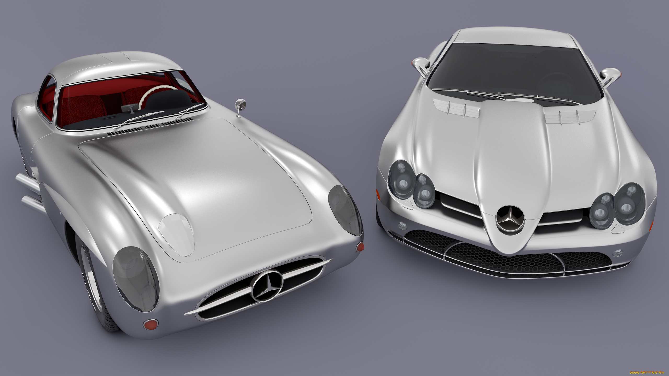 автомобили, 3д, mercedes, benz, slr, mix