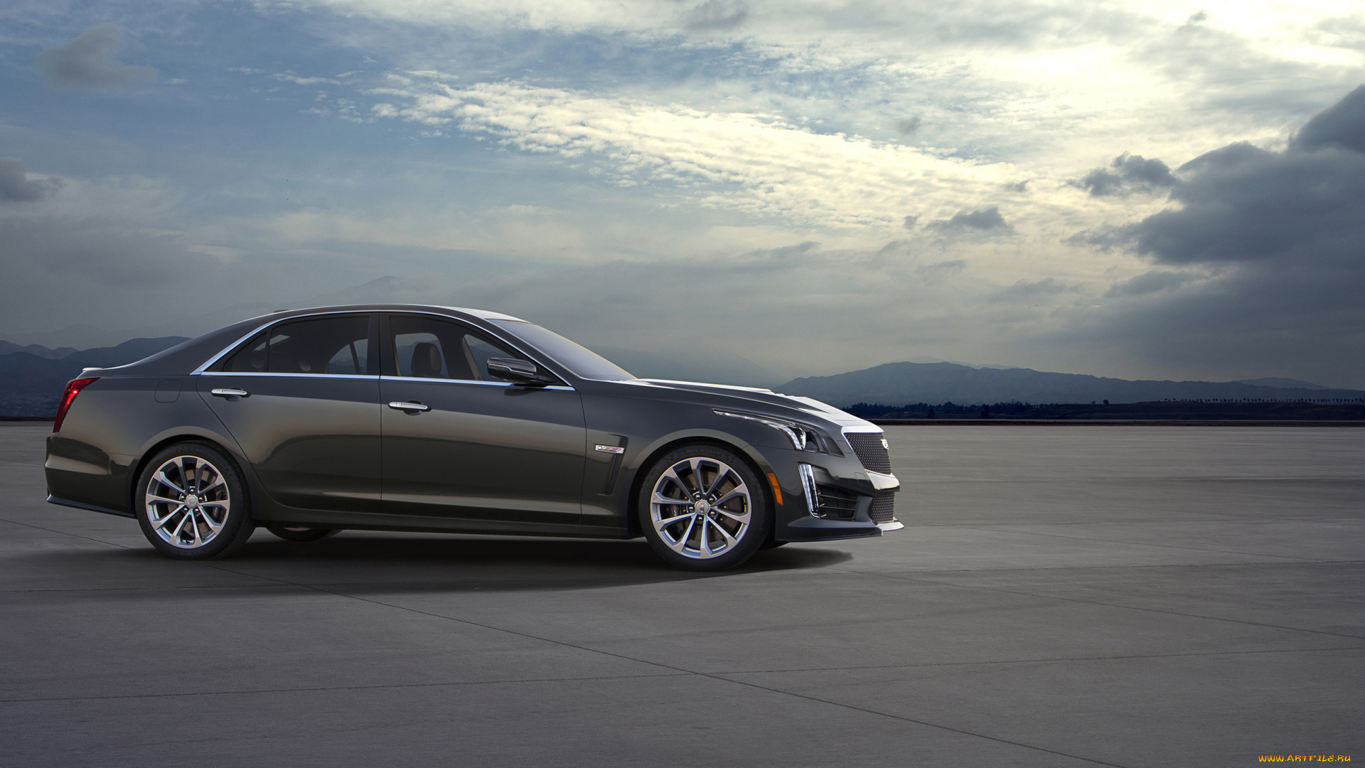 автомобили, cadillac, темный, cts-v, 2016г