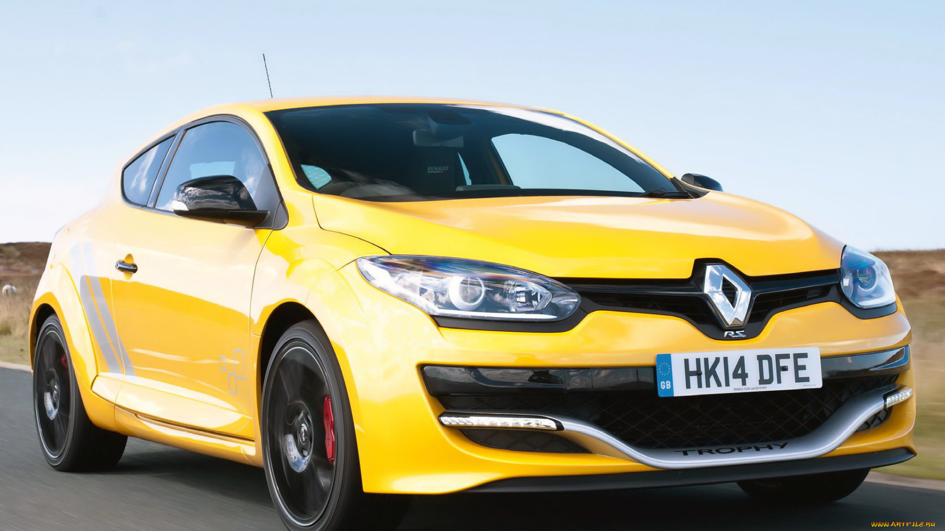 автомобили, renault, 2014г, uk-spec, mеgane, желтый, r-s-, 275, trophy