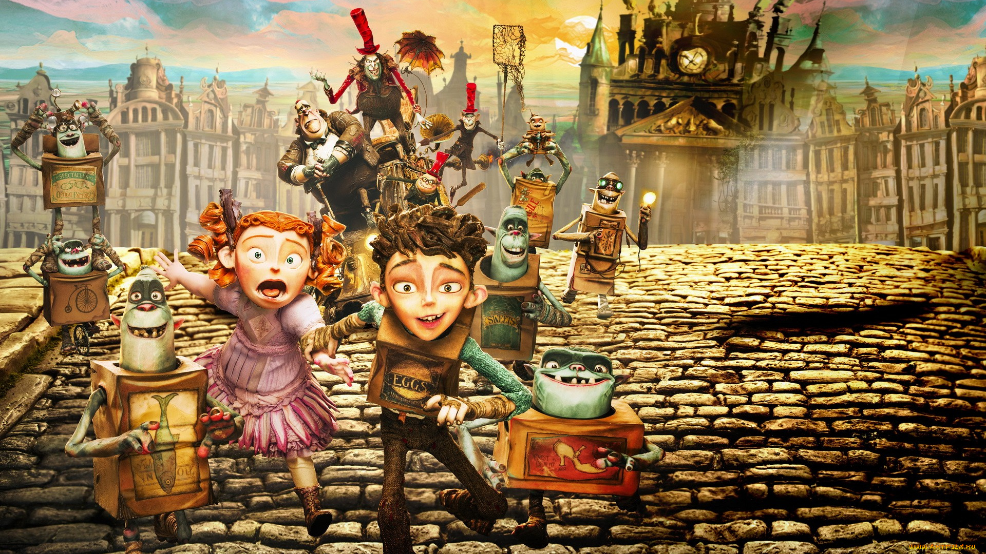 мультфильмы, the, boxtrolls, the, boxtrolls, семейка, монстров
