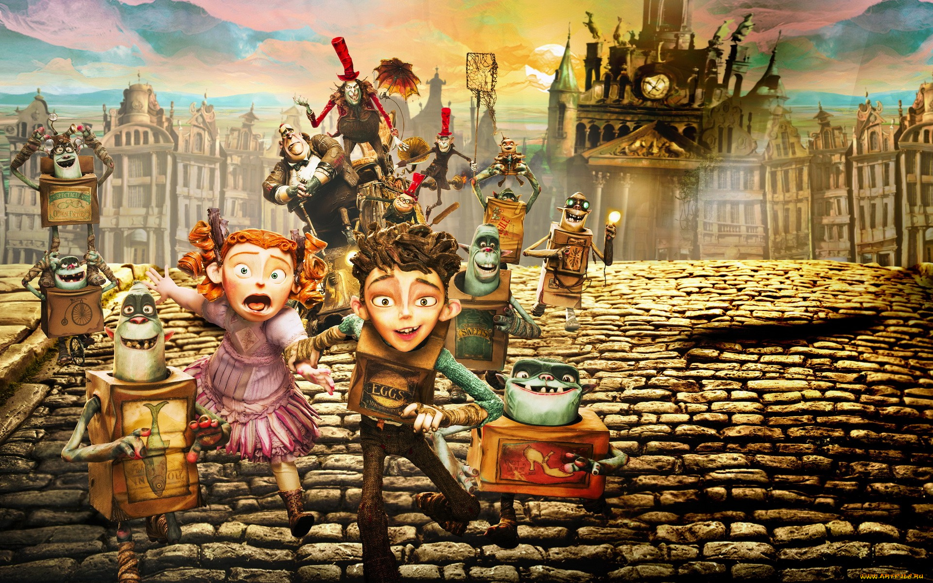 мультфильмы, the, boxtrolls, the, boxtrolls, семейка, монстров
