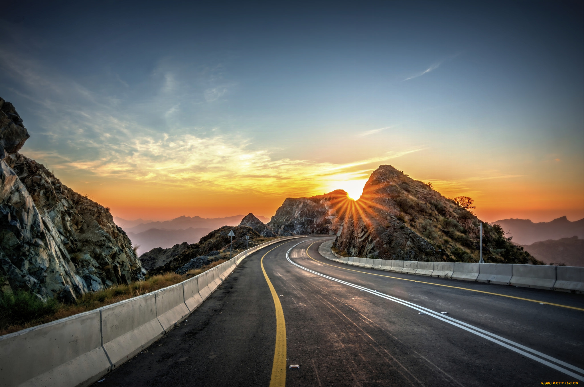 природа, дороги, лес, поляна, осень