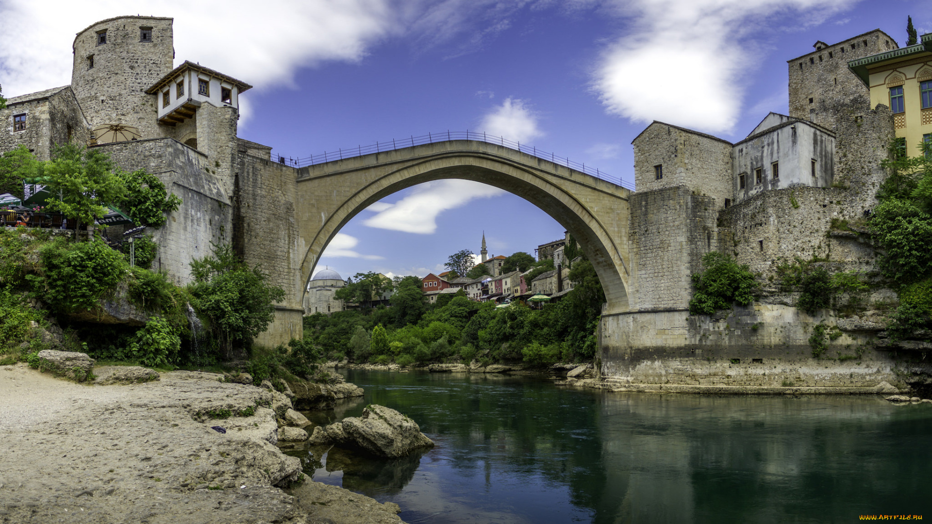 stari, most, bridge, in, mostar, , bosnia, herzegovina, города, -, мосты, река, мост