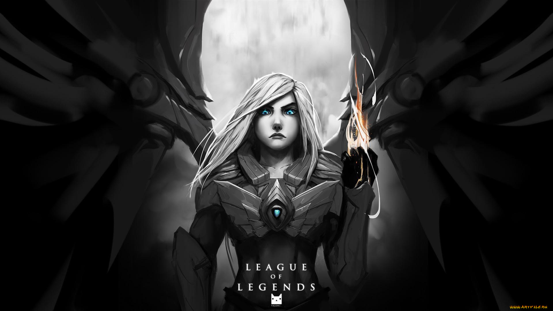 видео, игры, league, of, legends, персонаж, kayle