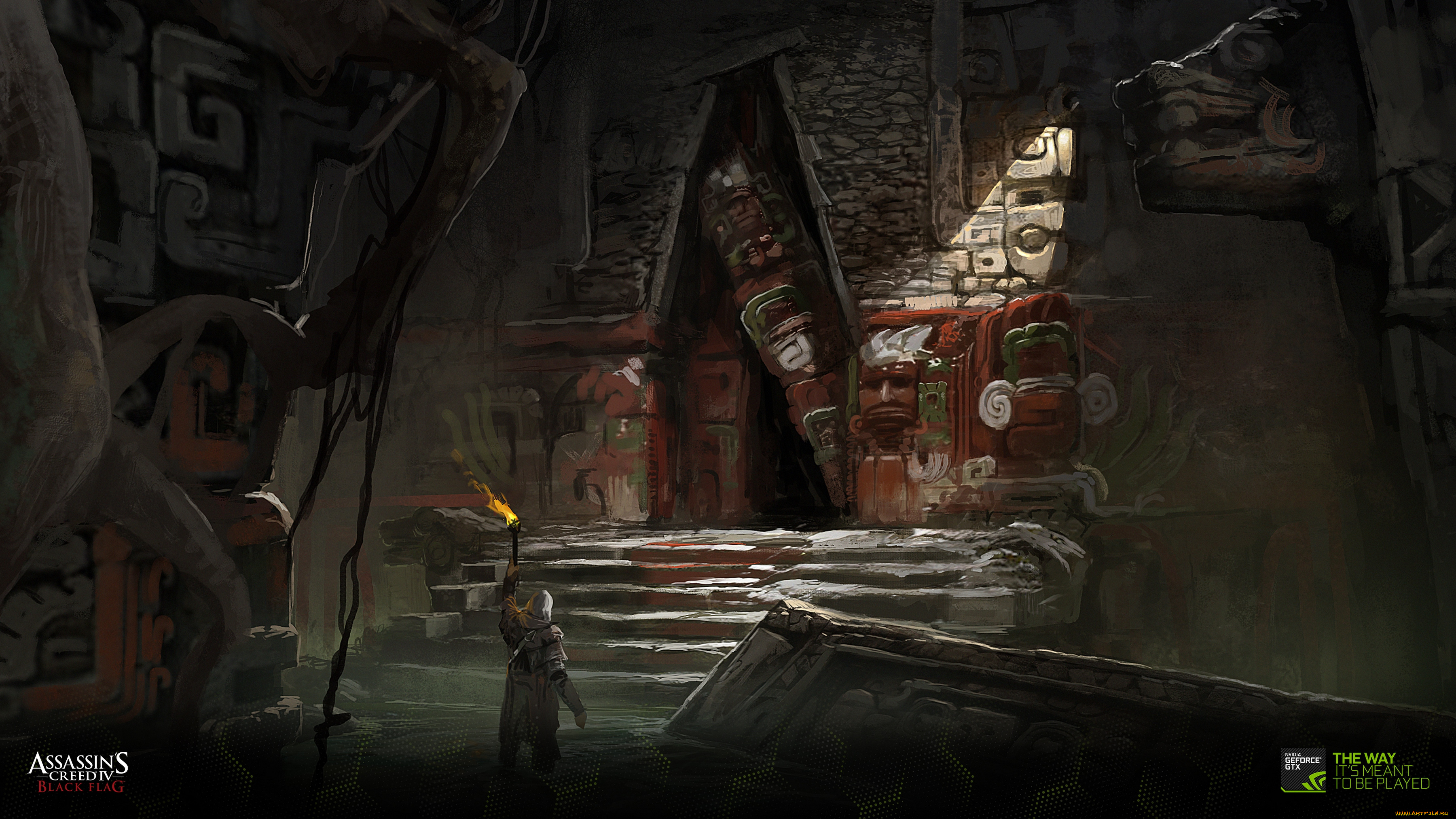 видео, игры, assassin`s, creed, iv, , black, flag, flag, black, assassins, creed, шутер, action, приключения