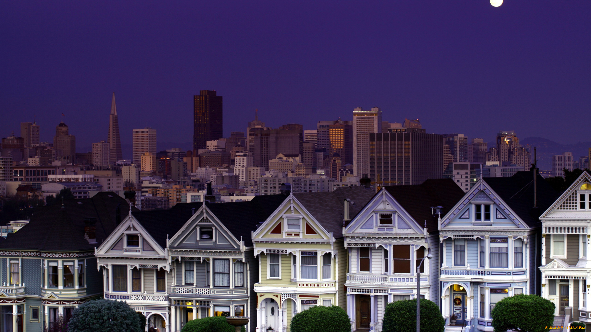 города, сан-франциско, , сша, дома, двухэтажные
