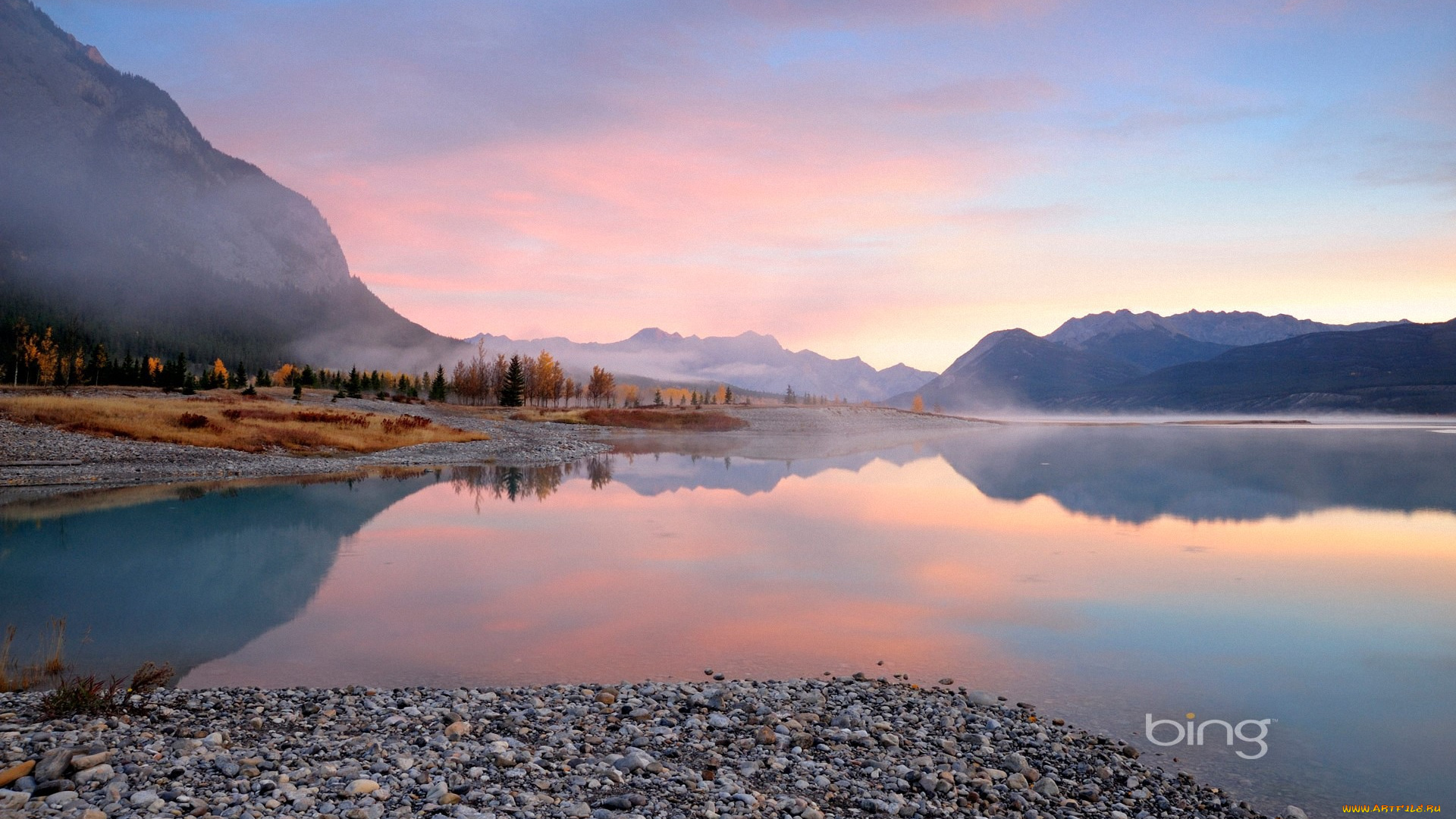 природа, горы, озеро