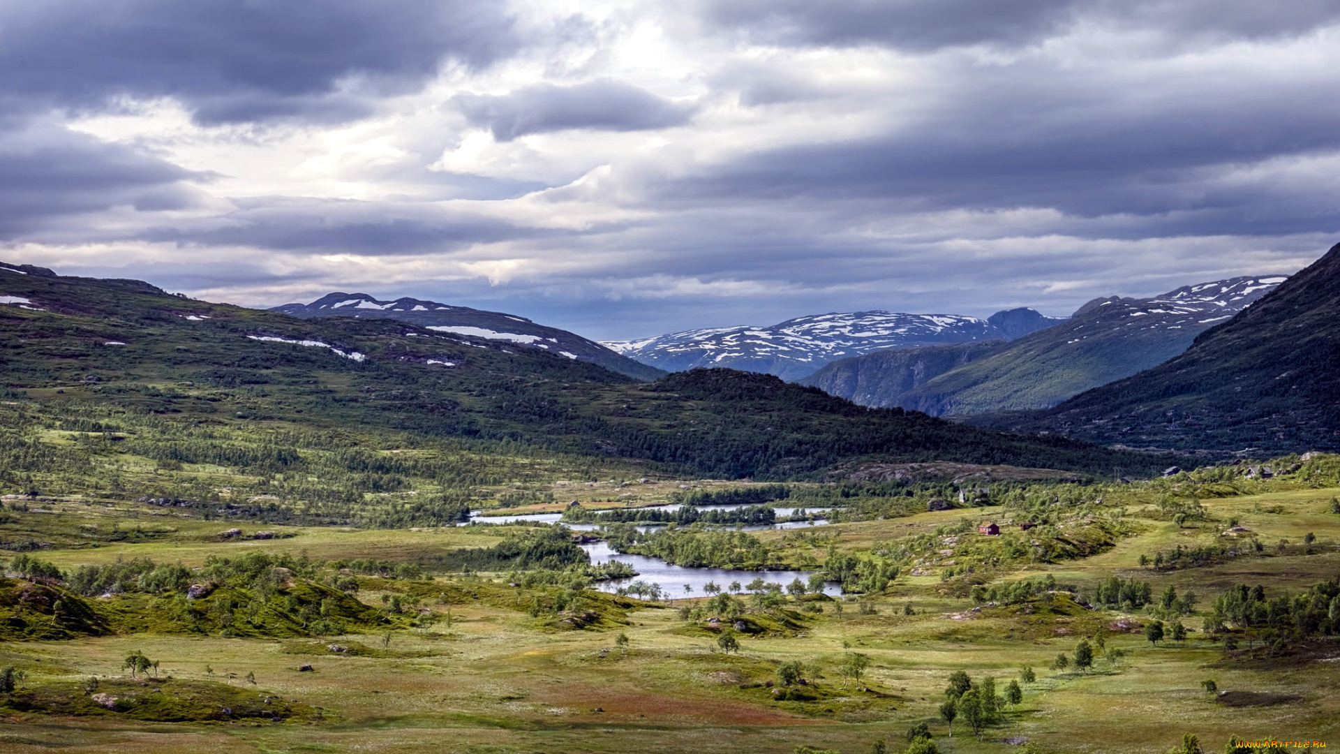 природа, пейзажи, горы, река