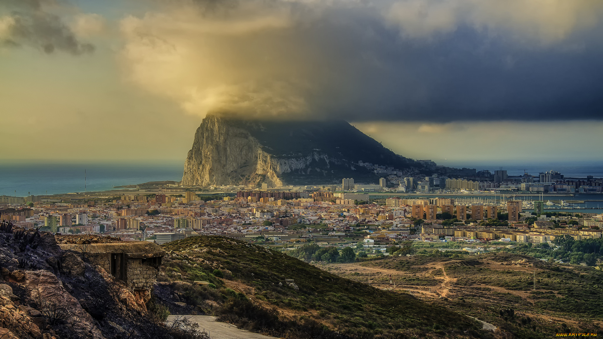 города, -, панорамы, простор