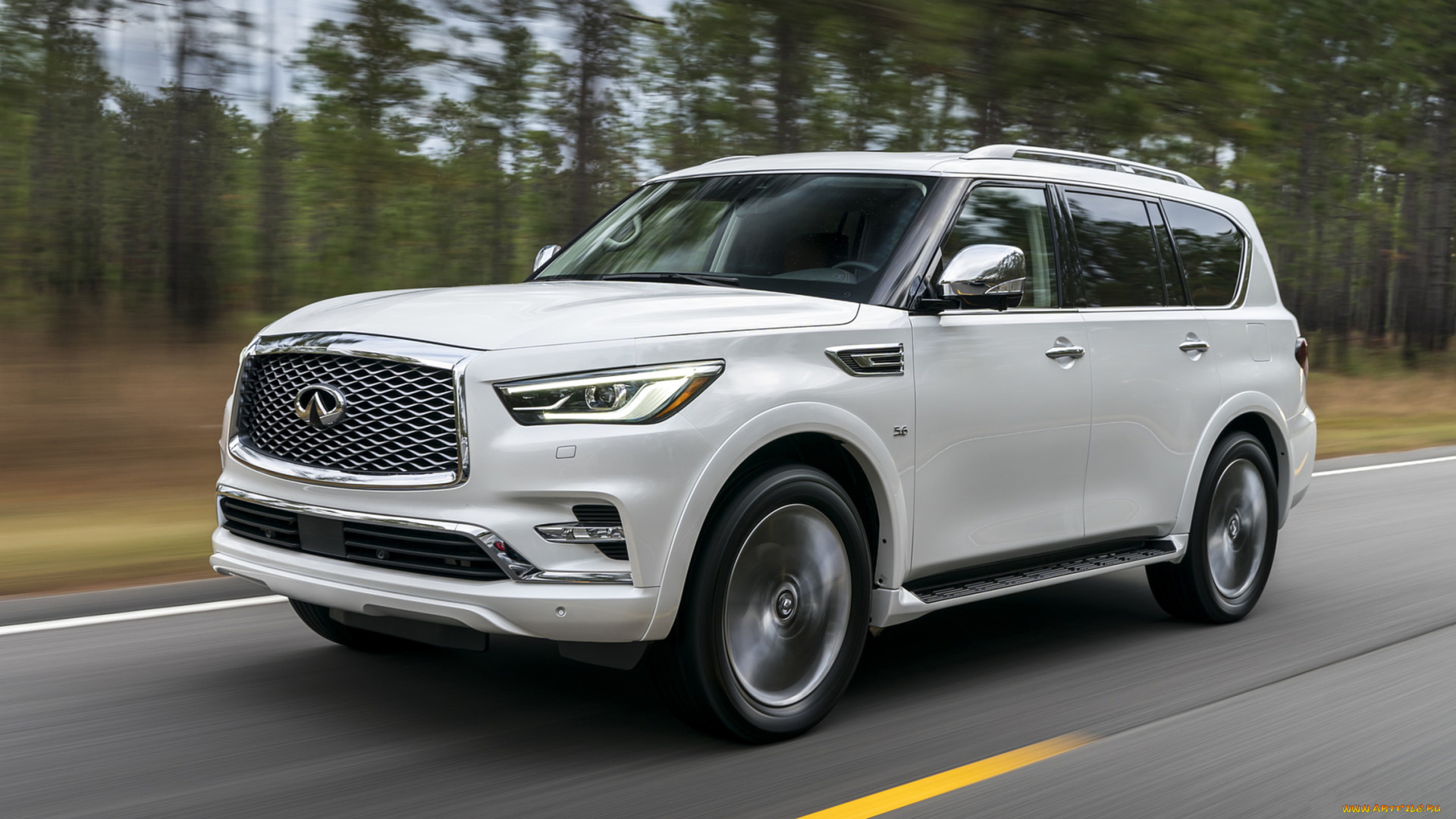 infiniti, qx80, 2018, автомобили, infiniti, 2018, qx80, внедорожник, белый