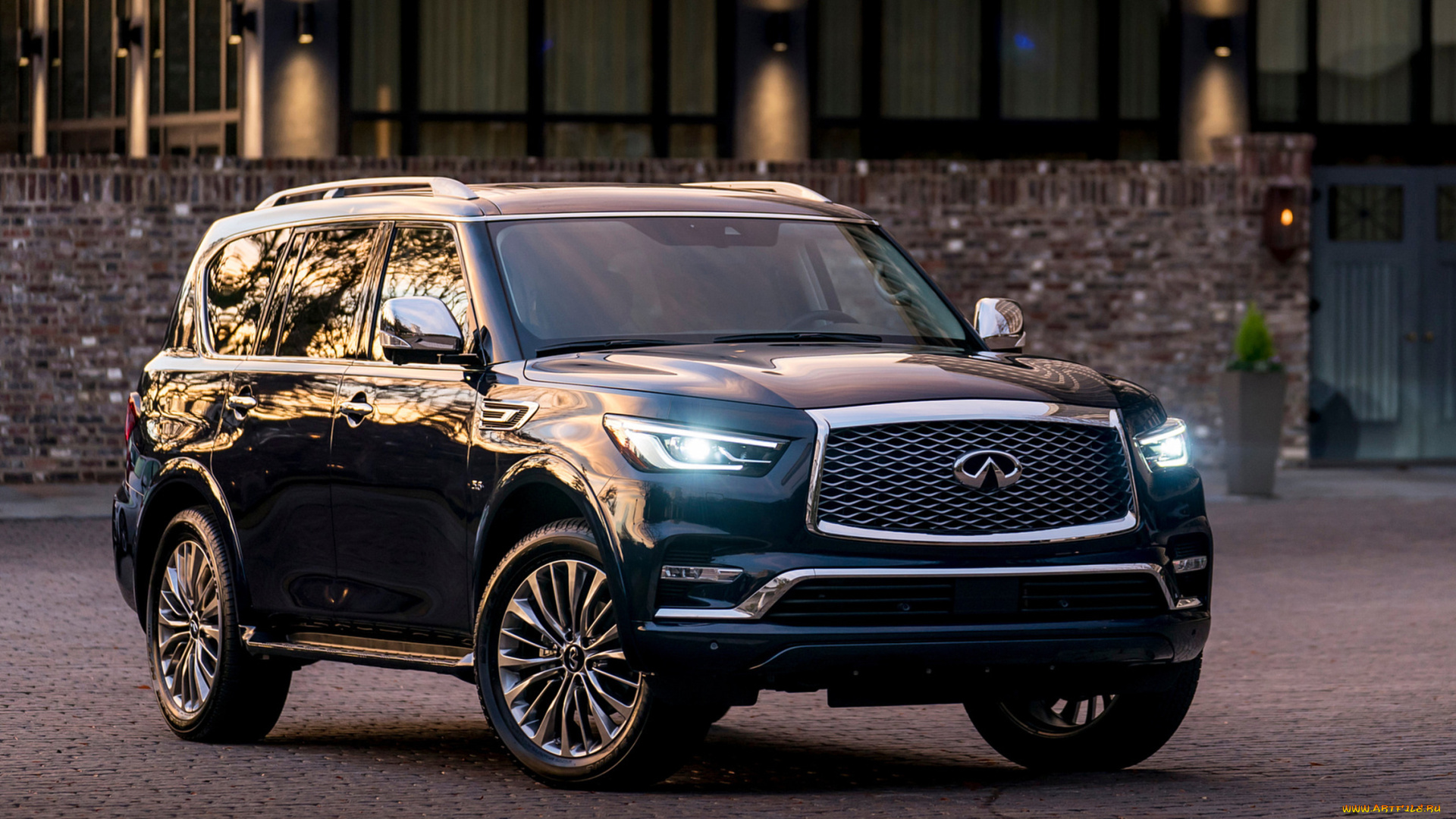 infiniti, qx80, 2018, автомобили, infiniti, qx80, 2018, blue, hermosa, color