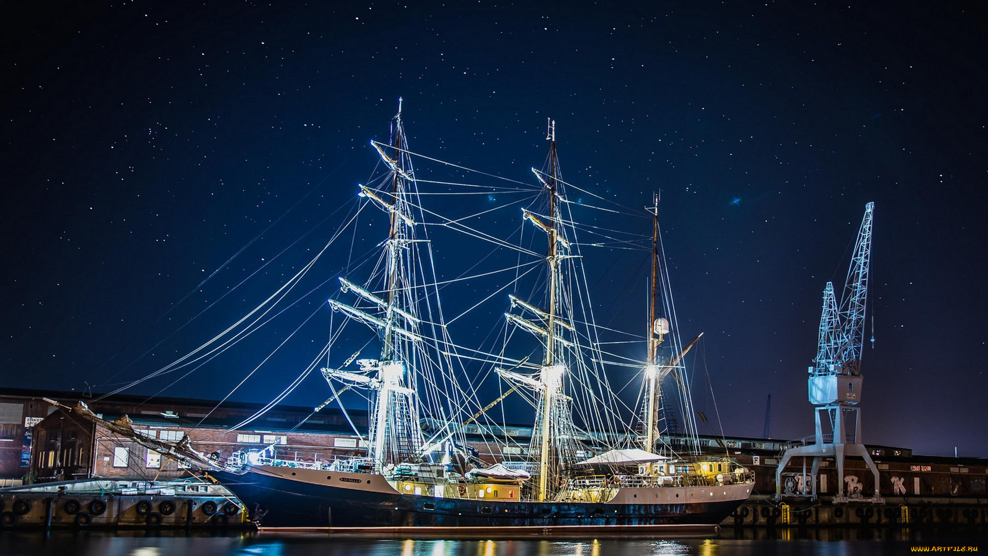 корабли, парусники, паруса, мачты