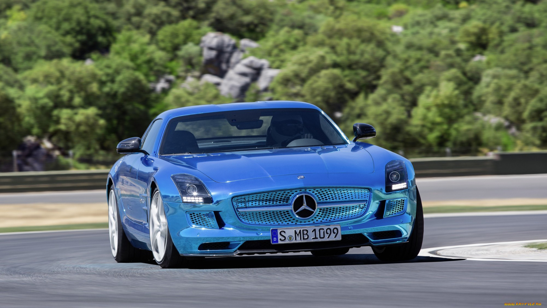 mercedes-benz, sls, amg, coupe, electric, car, 2014, автомобили, mercedes-benz, car, electric, blue, 2014, coupe, amg, sls