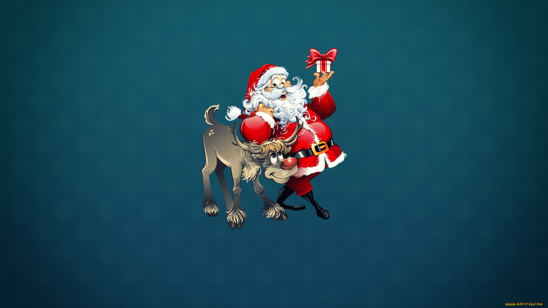 праздничные, векторная, графика, , новый, год, фон, новый, год, рождество, санта, праздник, олень, санта-клаус, клаус, минимализм