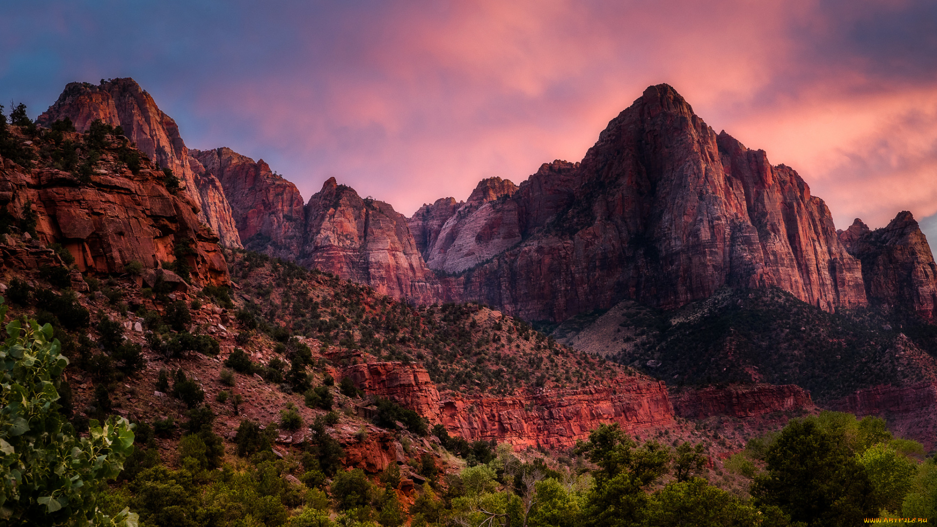 природа, горы, простор