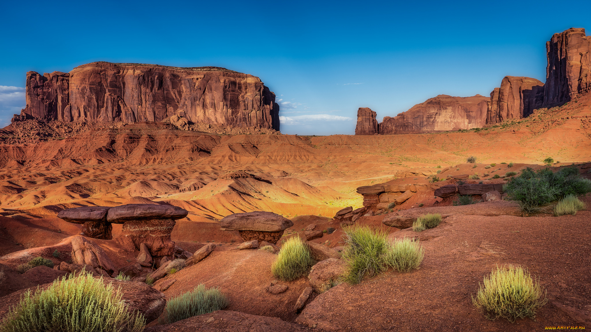 природа, пустыни, простор