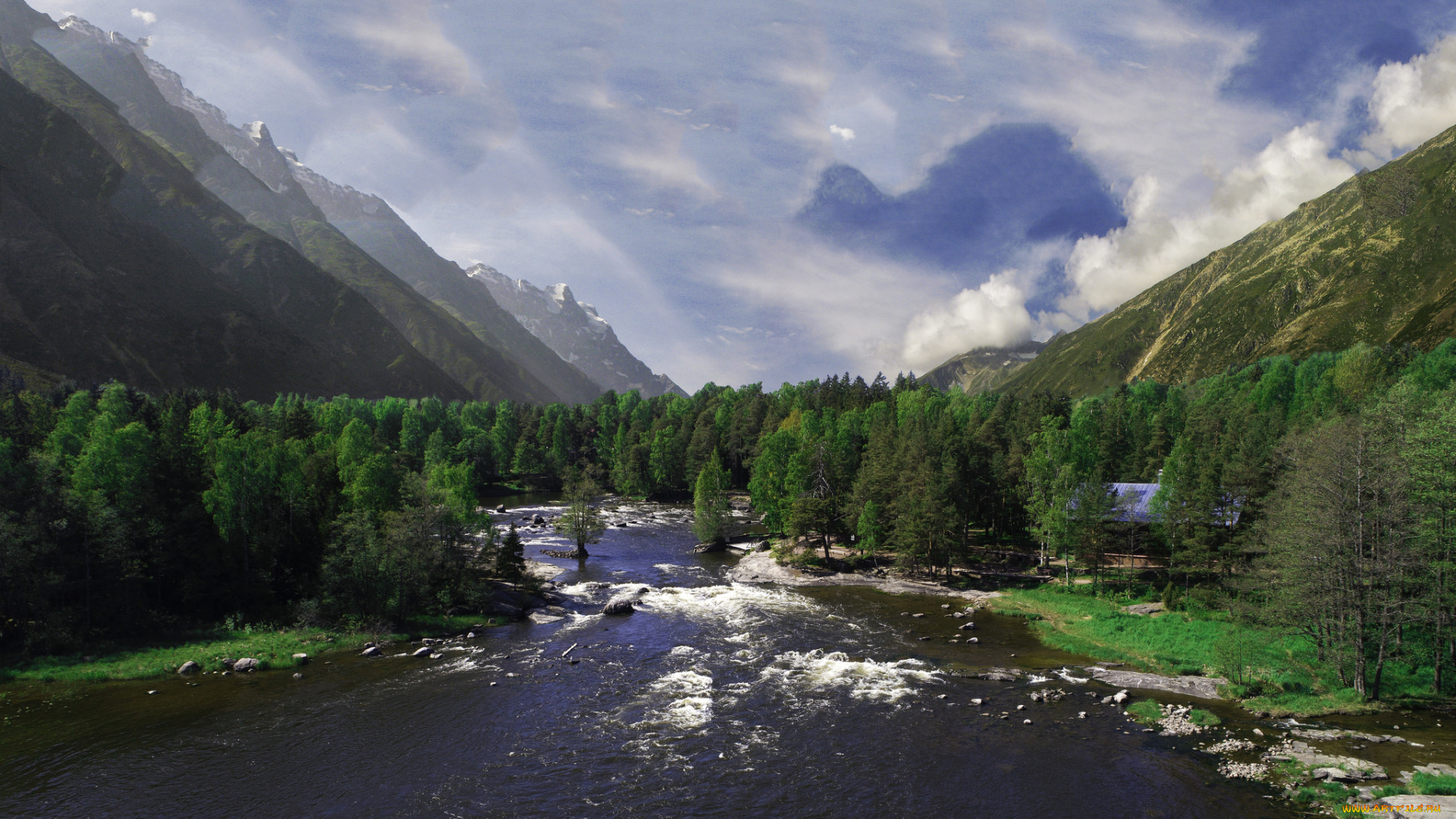 природа, реки, озера, простор